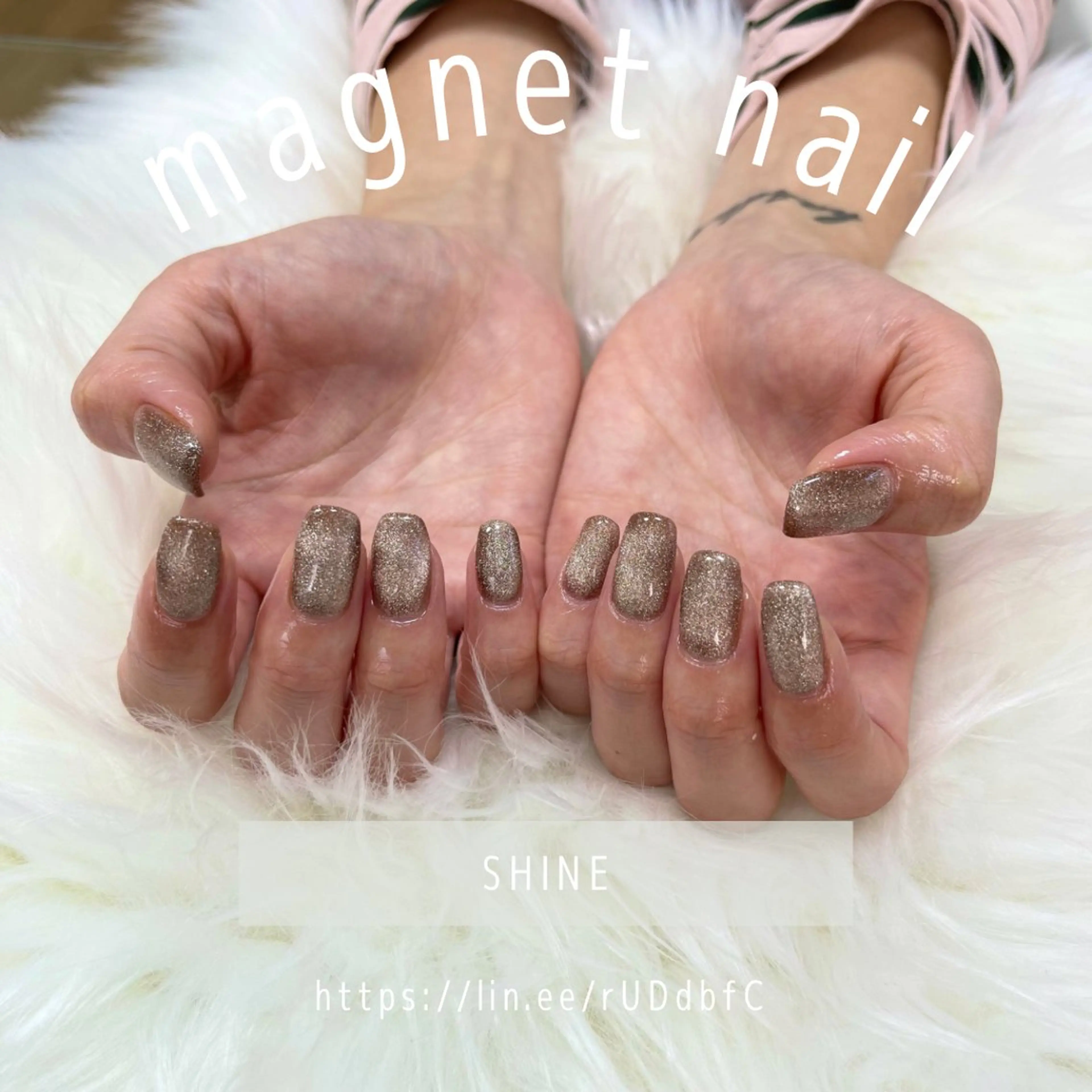 ネイル マグネットネイル ハンドネイル SHINE nail salonのネイルデザイン