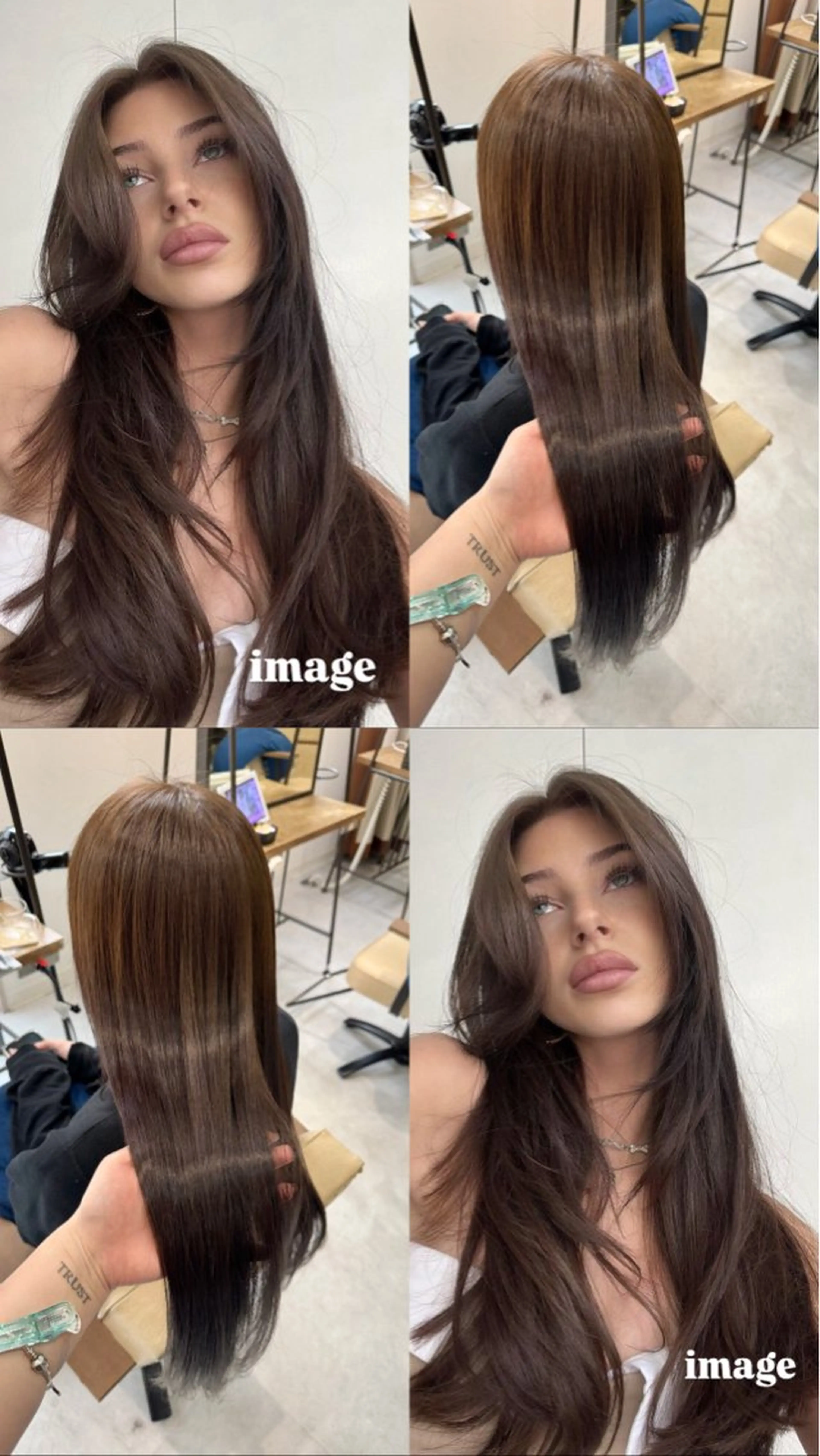 ロング カラー ヘアカラー Ouka/Wカラー/ 大人艶カラーのヘアスタイル