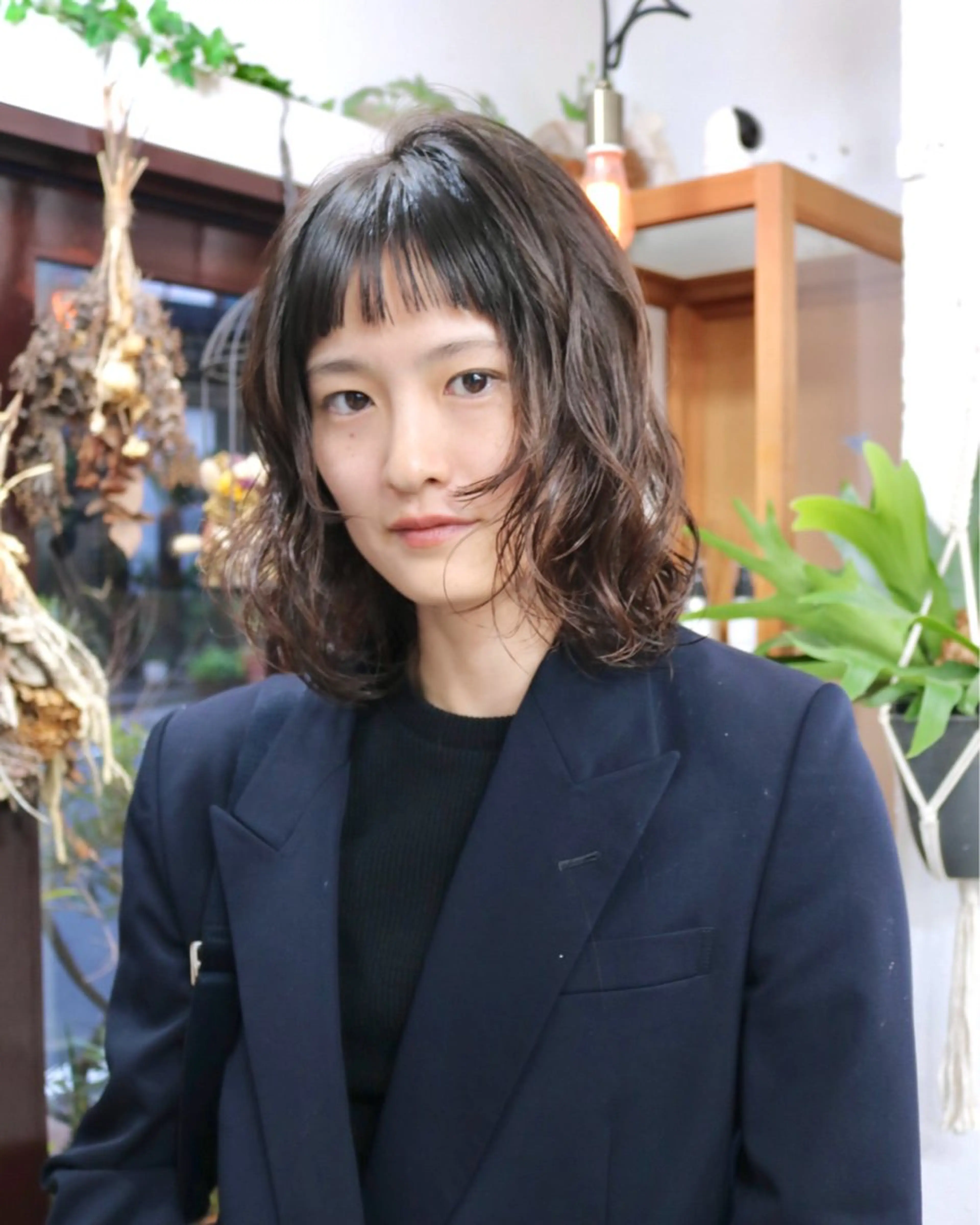 ミディアム パーマ カット パーマ トリートメント 木村陸弥 似合わせ 透明感カラー🌿のヘアスタイル