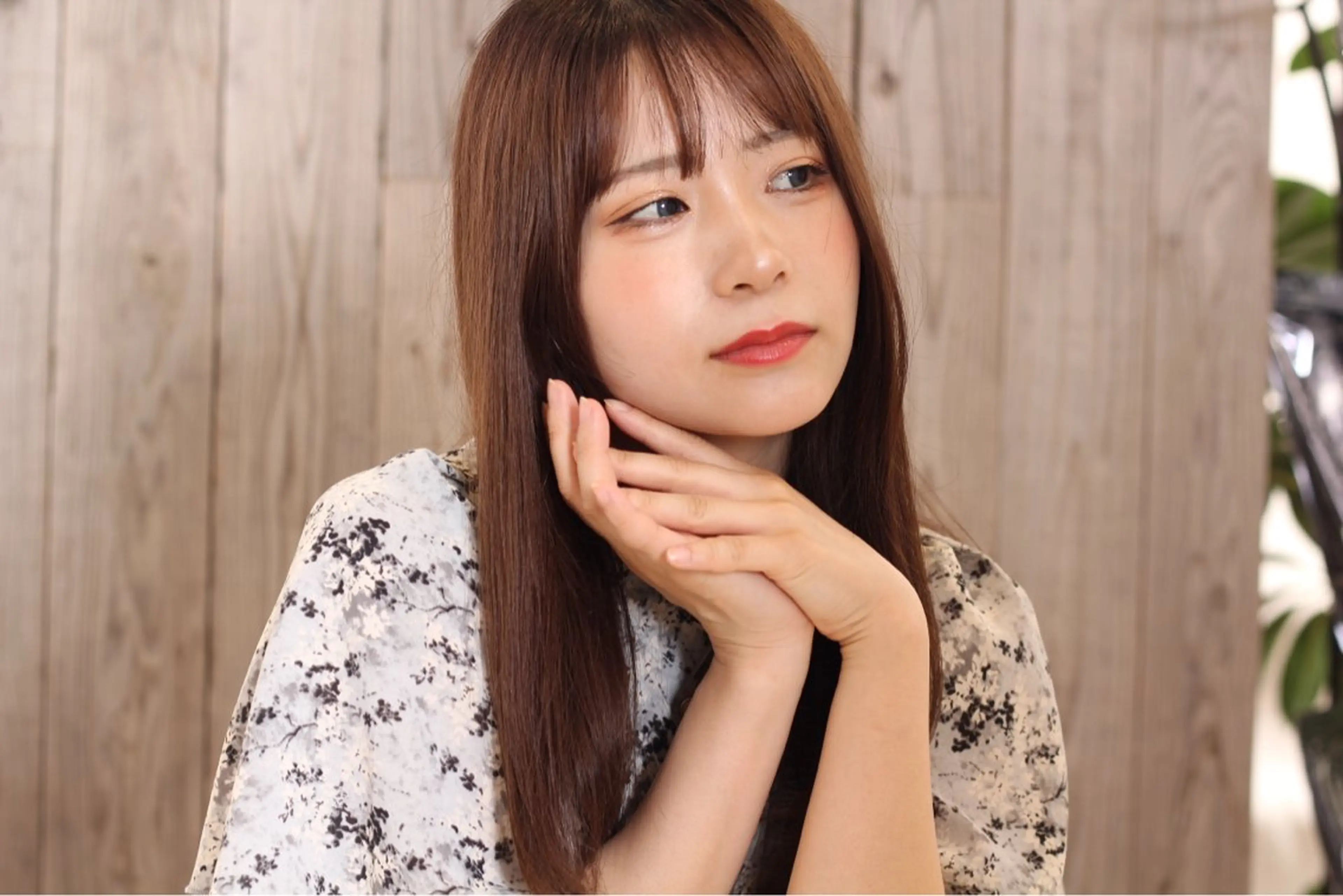 セミロング カット ヘアカラー トリートメント 石沢 知康のヘアスタイル