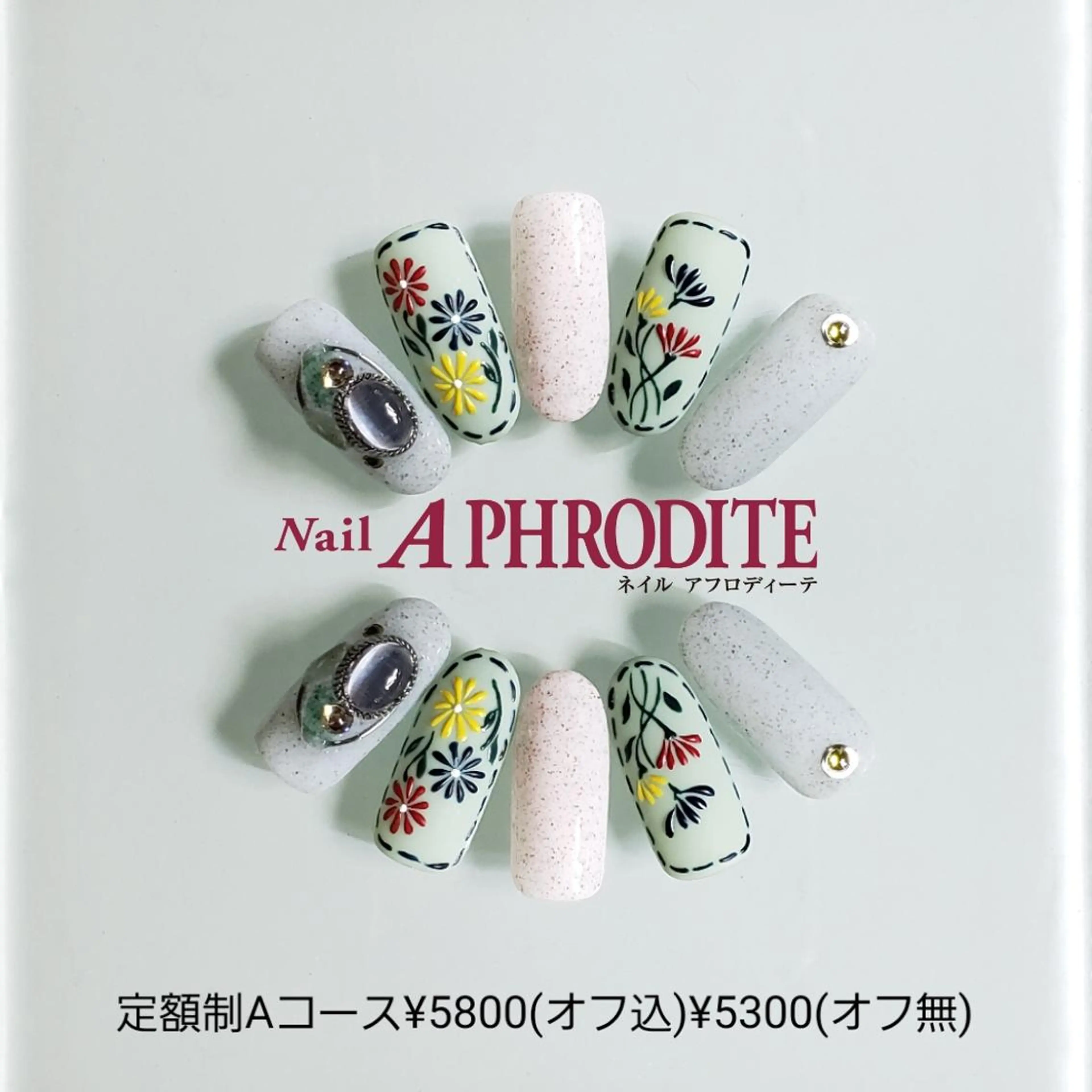 ネイル アートネイル ジェルネイル 持ち込み ソフトジェル ハンドネイル Nail  Aphroditeのネイルデザイン