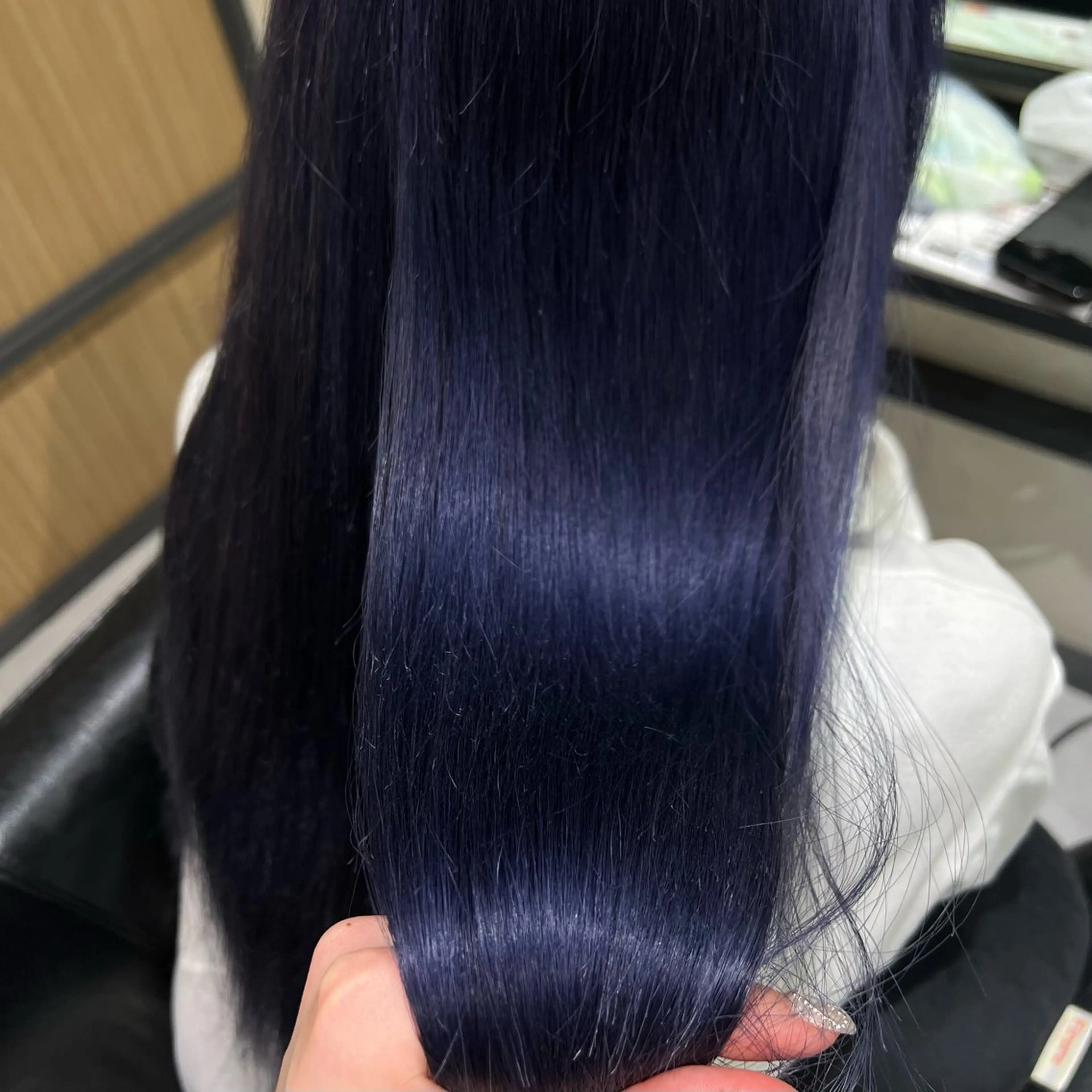 ロング カラー アッシュ ラベンダーカラー Neale. ユメのヘアスタイル