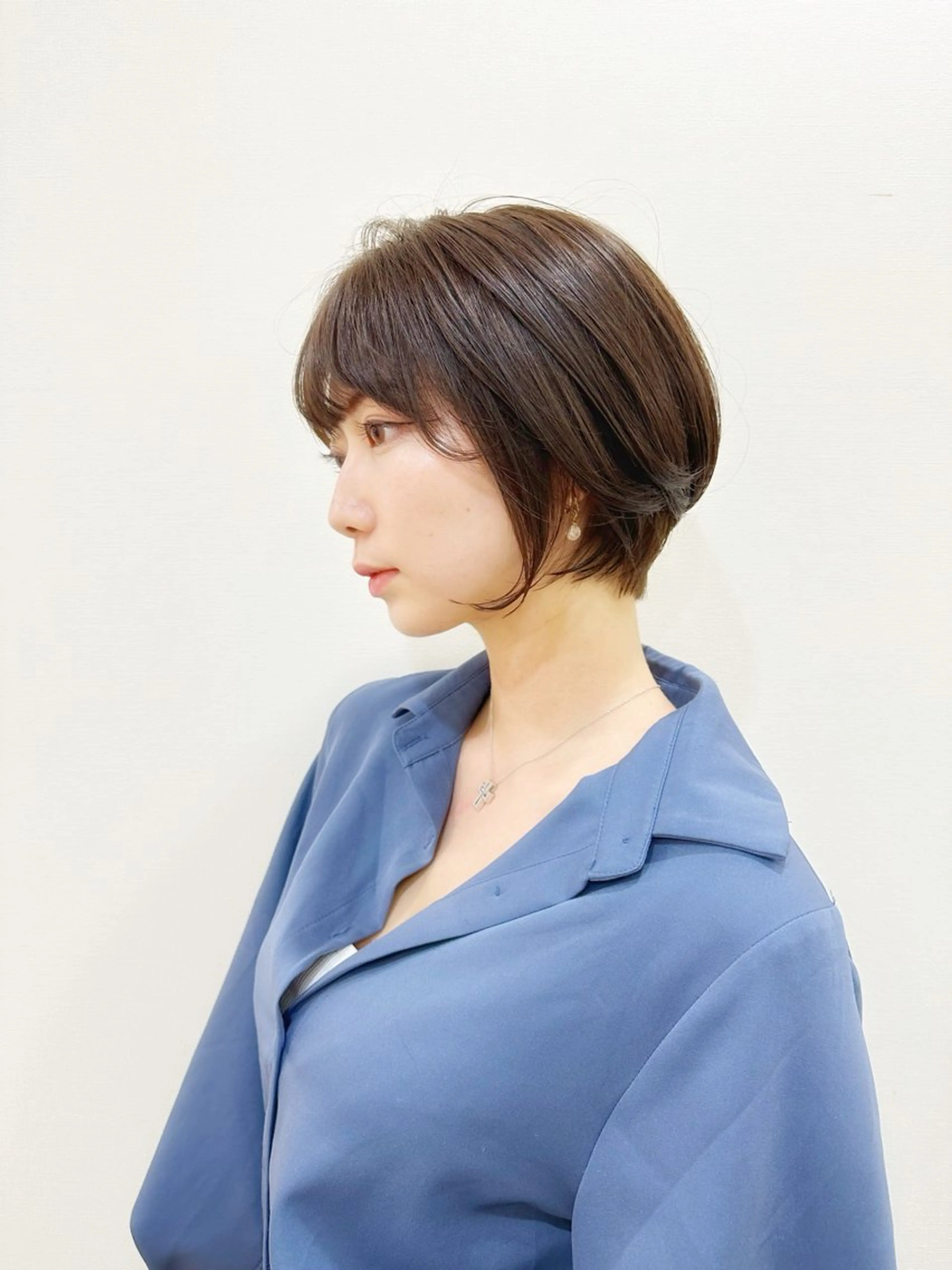 ショート ショートボブ ハンサムショート ボブ くせ毛 ショートヘア カット newline銀座所属・銀座ショート/ 大人ショート/金子涼のヘアスタイル