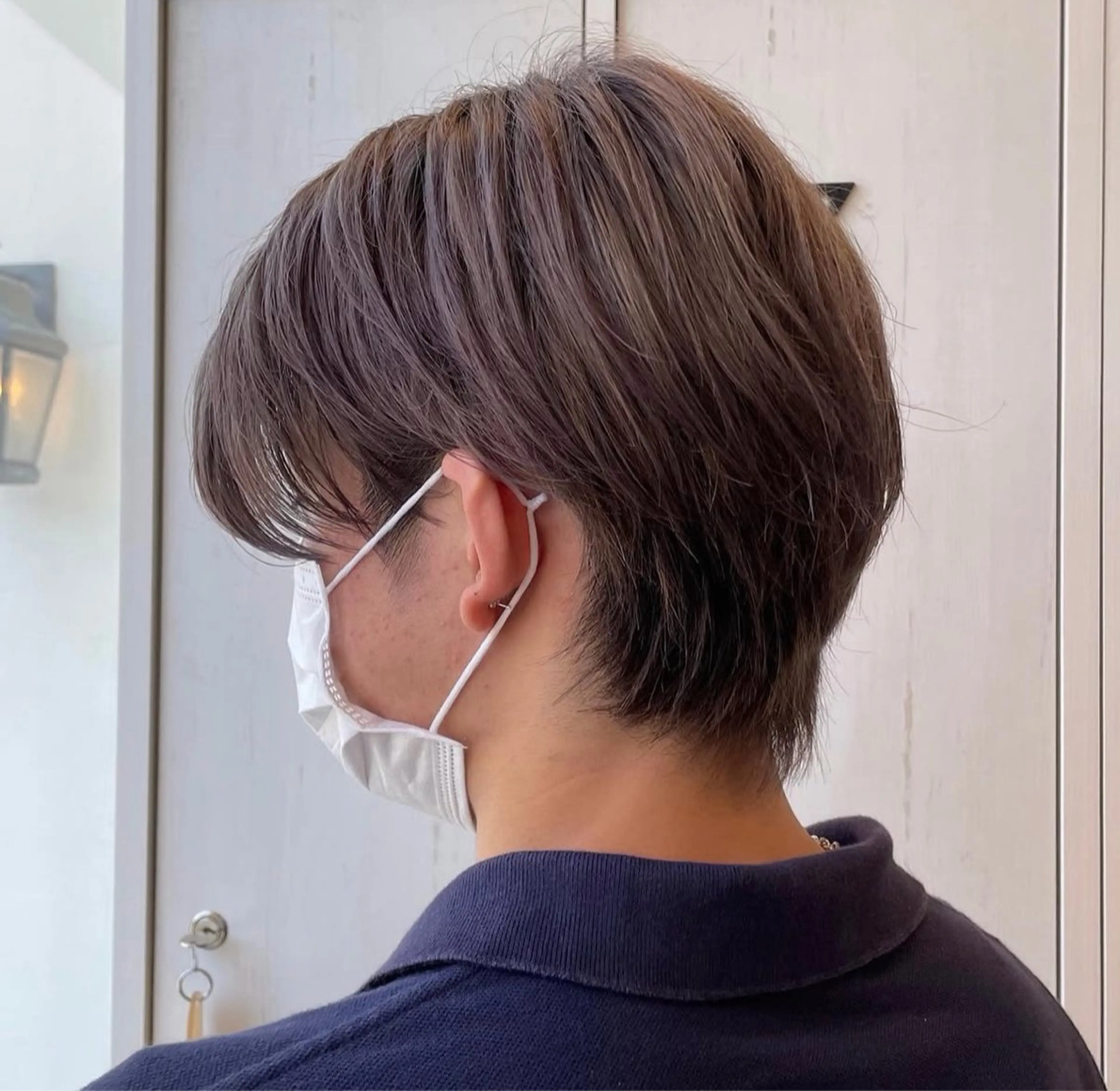 ショート カラー メンズ 濱崎 璃乃/ルプラボウのヘアスタイル