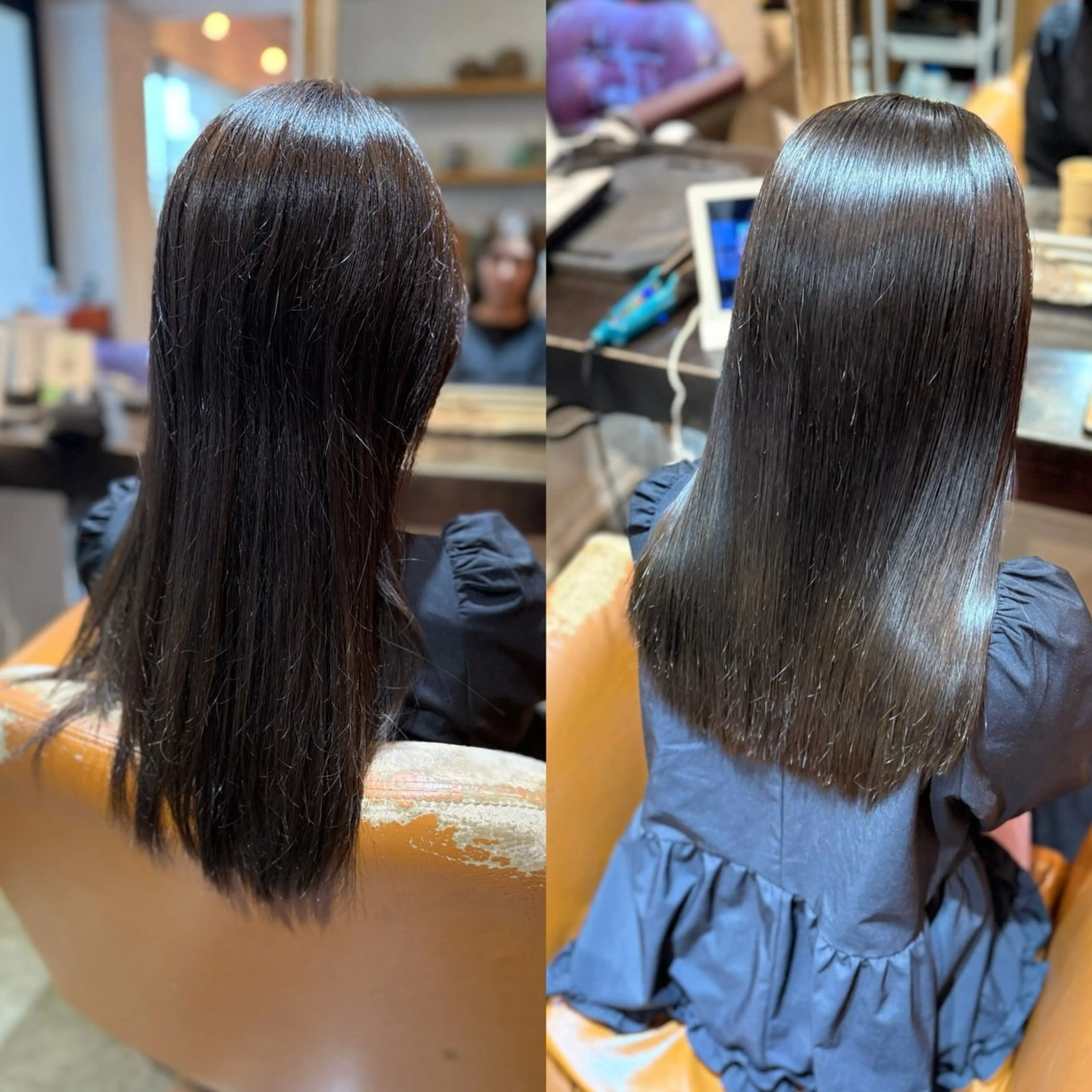 セミロング カット 縮毛矯正 トリートメント 髪質改善/美髪矯正 林田和真のヘアスタイル