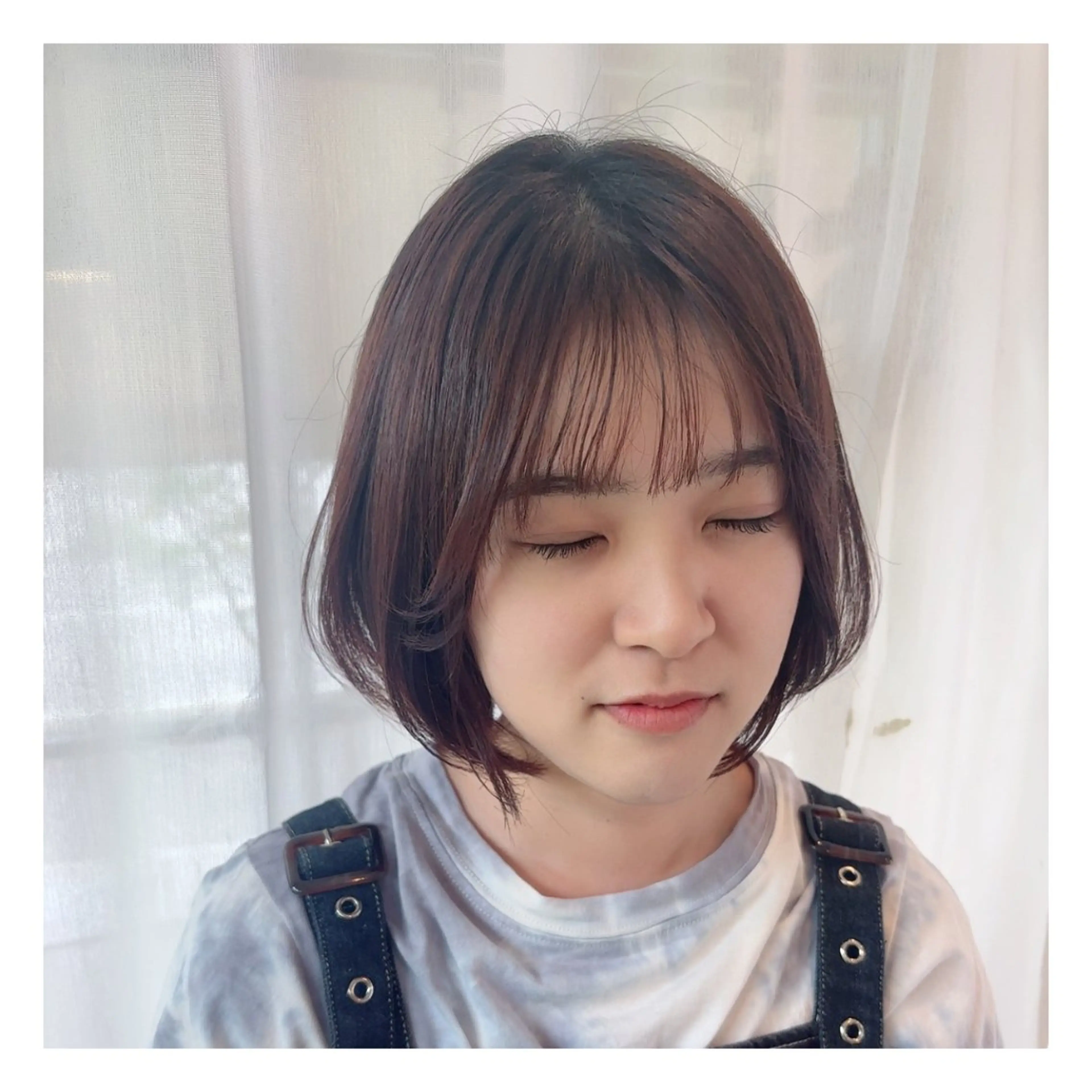 ショート ショートボブ ボブ 顔周りカット シースルーバング ショートヘア カット パーマ Neoest Log ＋ bell所属・荒川 鈴菜のヘアスタイル