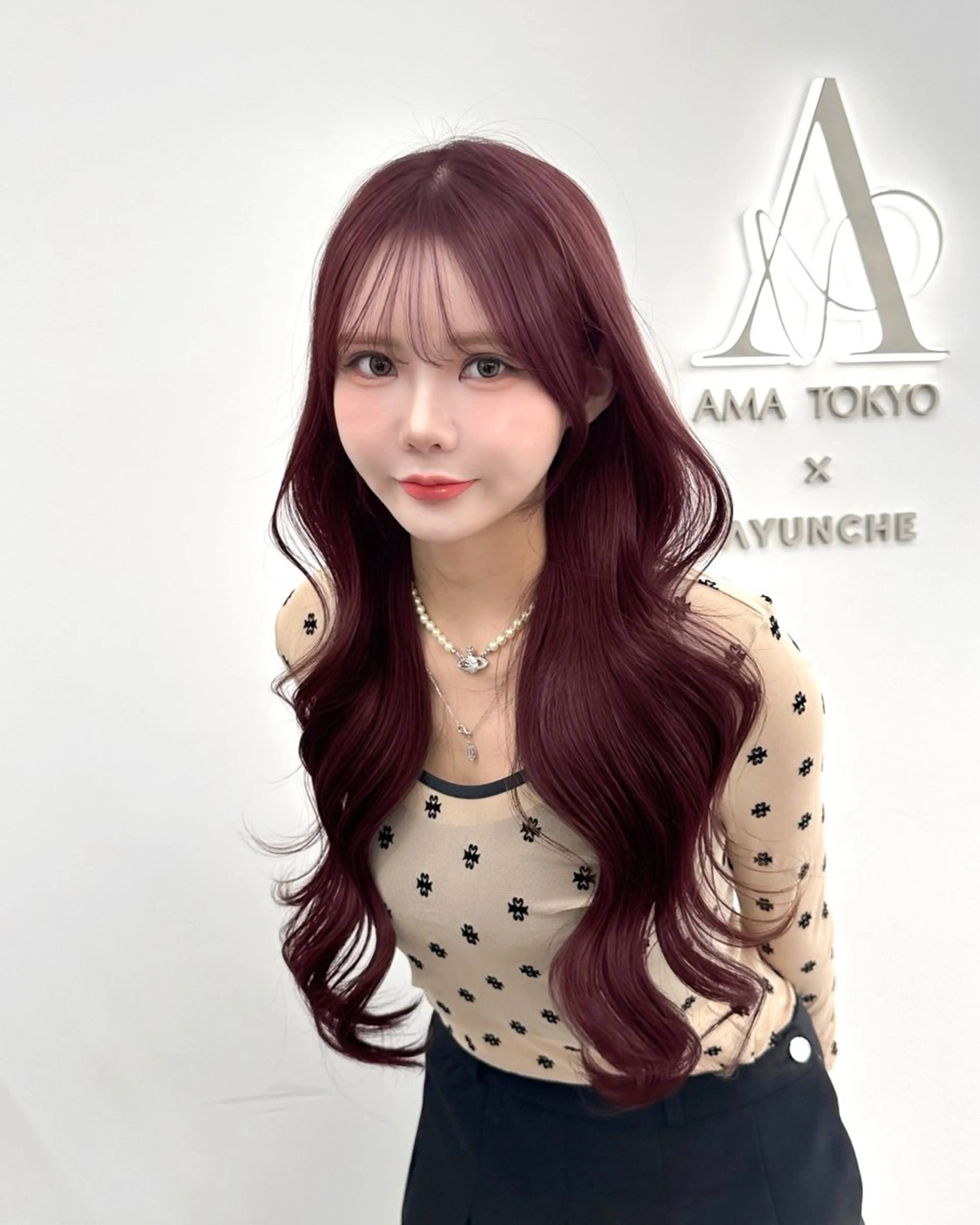 ロング カラー 顔周りカット サイドバング 小顔カット カット ヘアカラー トリートメント 🇰🇷韓国風くびれ ヘア🇰🇷中村優大のヘアスタイル