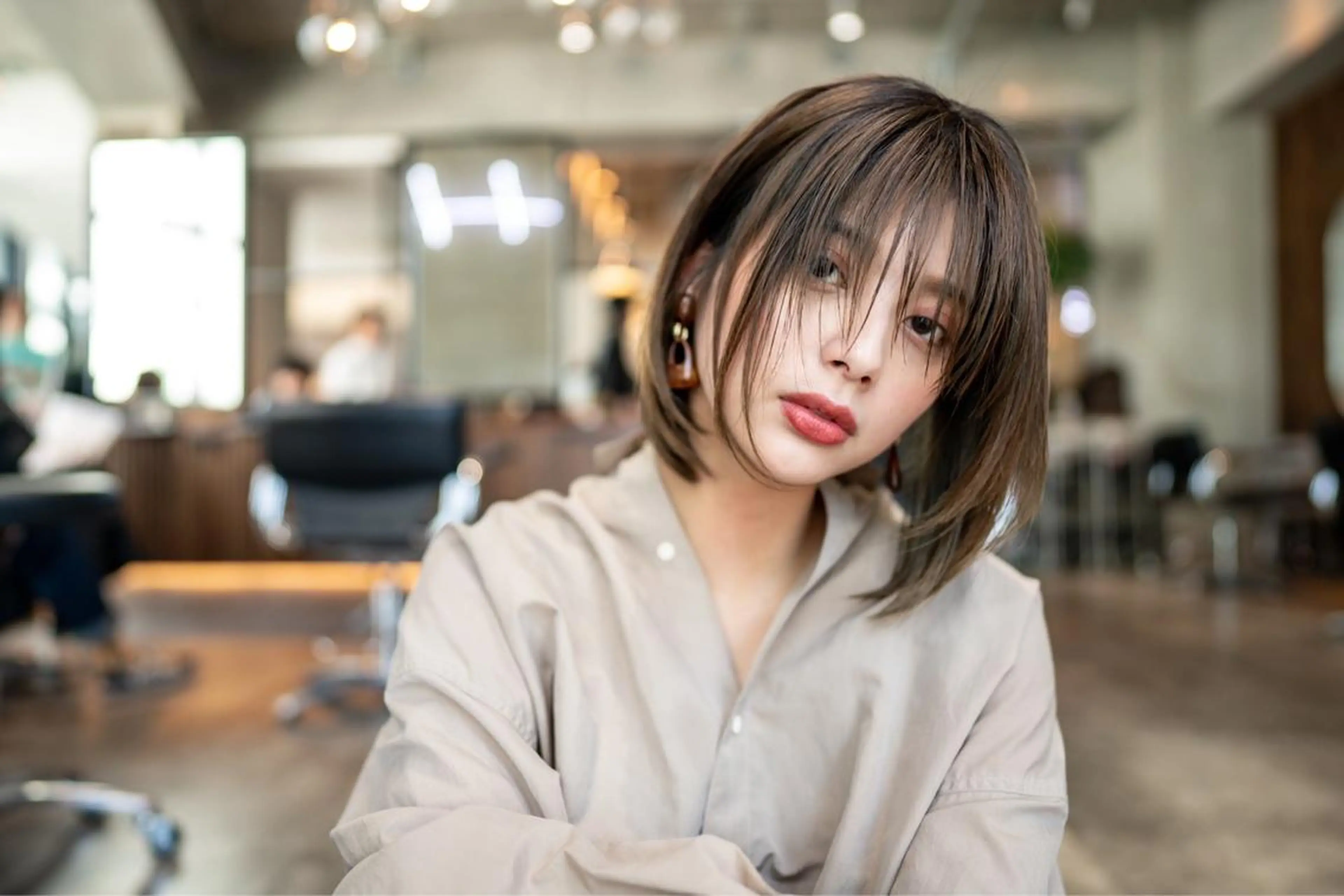 セミロング カラー カット ヘアカラー トリートメント 🉐レイヤー/塩見 弘樹🉐渋谷のヘアスタイル