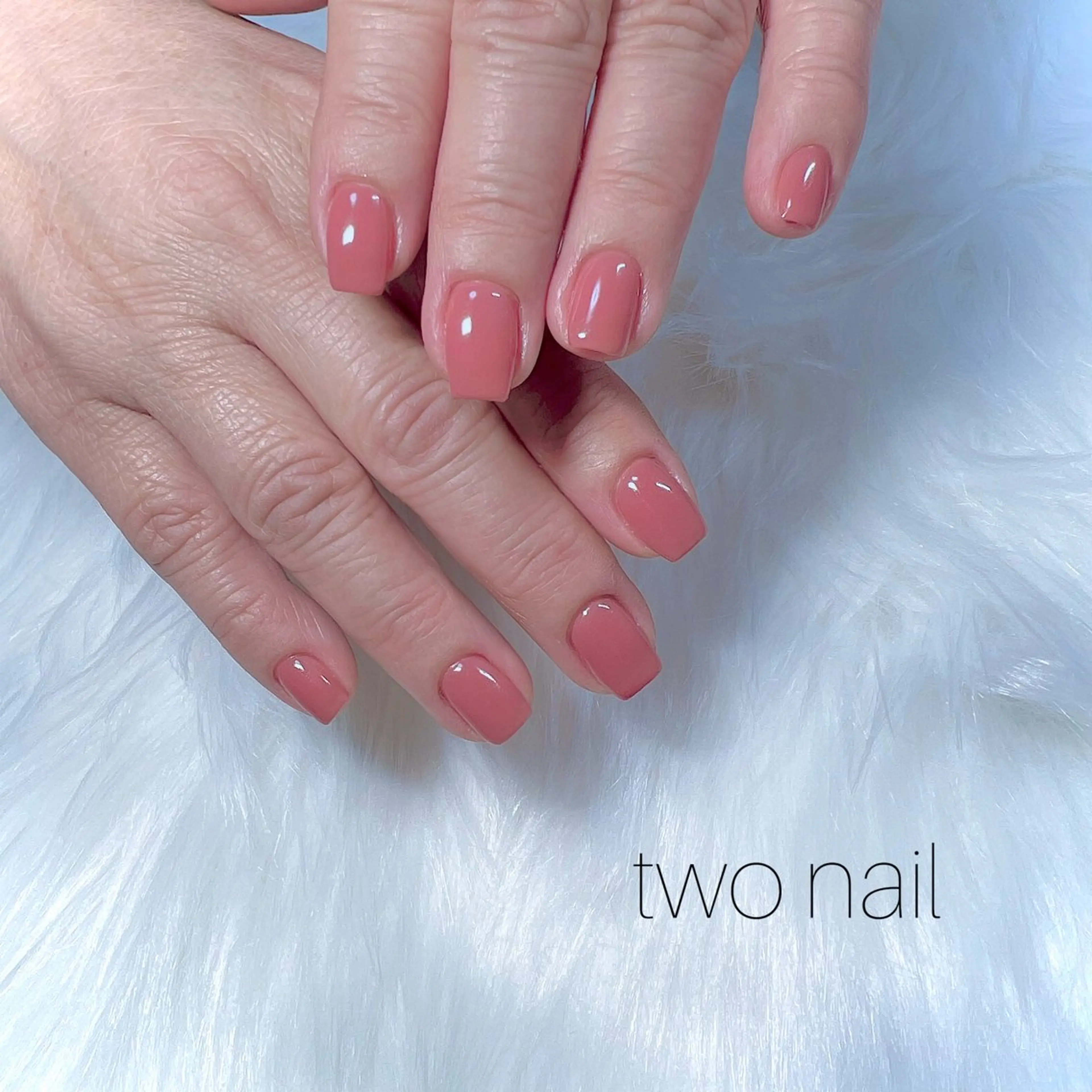 ネイル ネイルチップ ホワイト ハンドネイル two nailのネイルデザイン