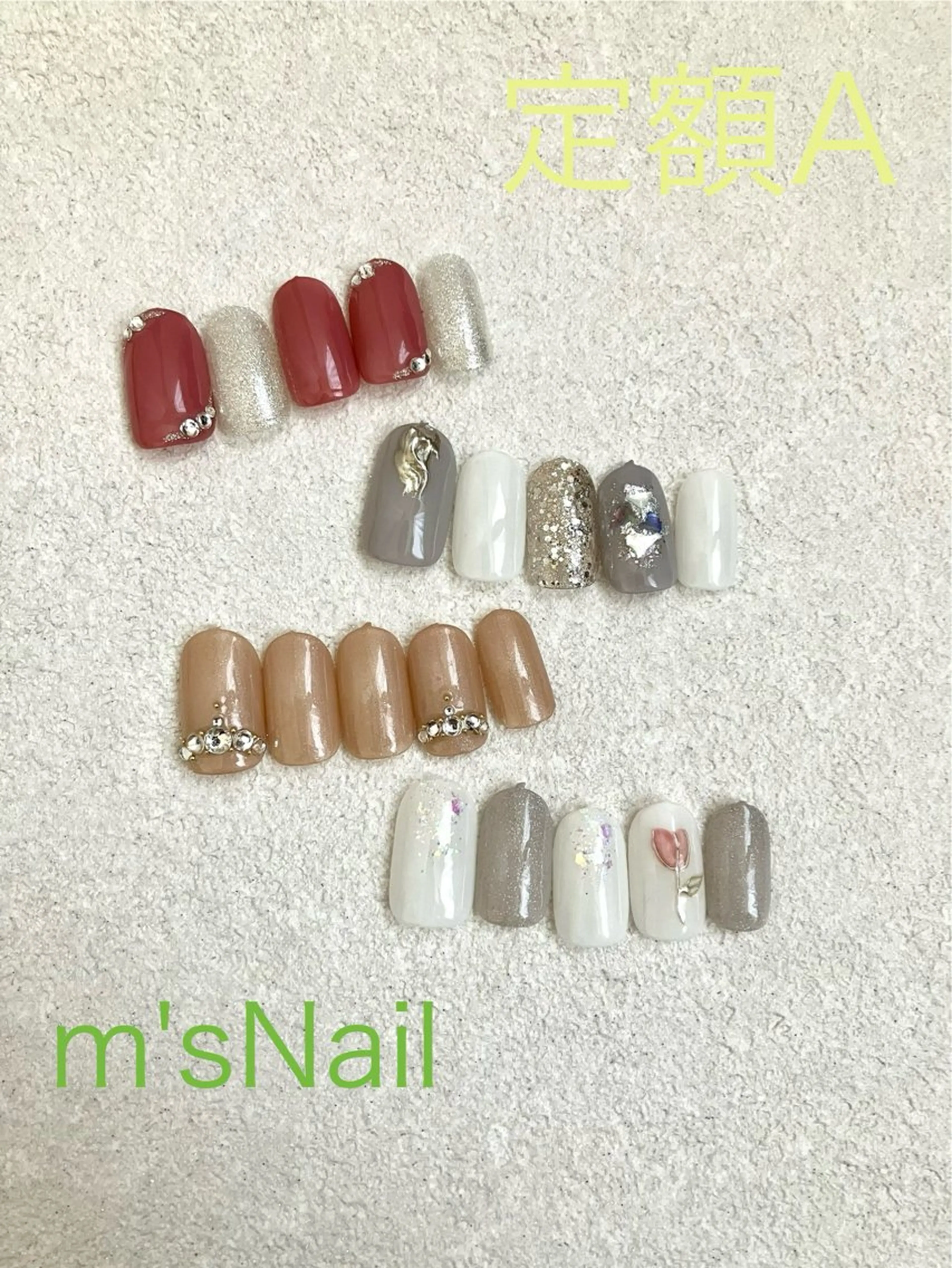 ネイル ジェルネイル パラジェル ハンドネイル m'sNail 福岡西区 ネイルのネイルデザイン