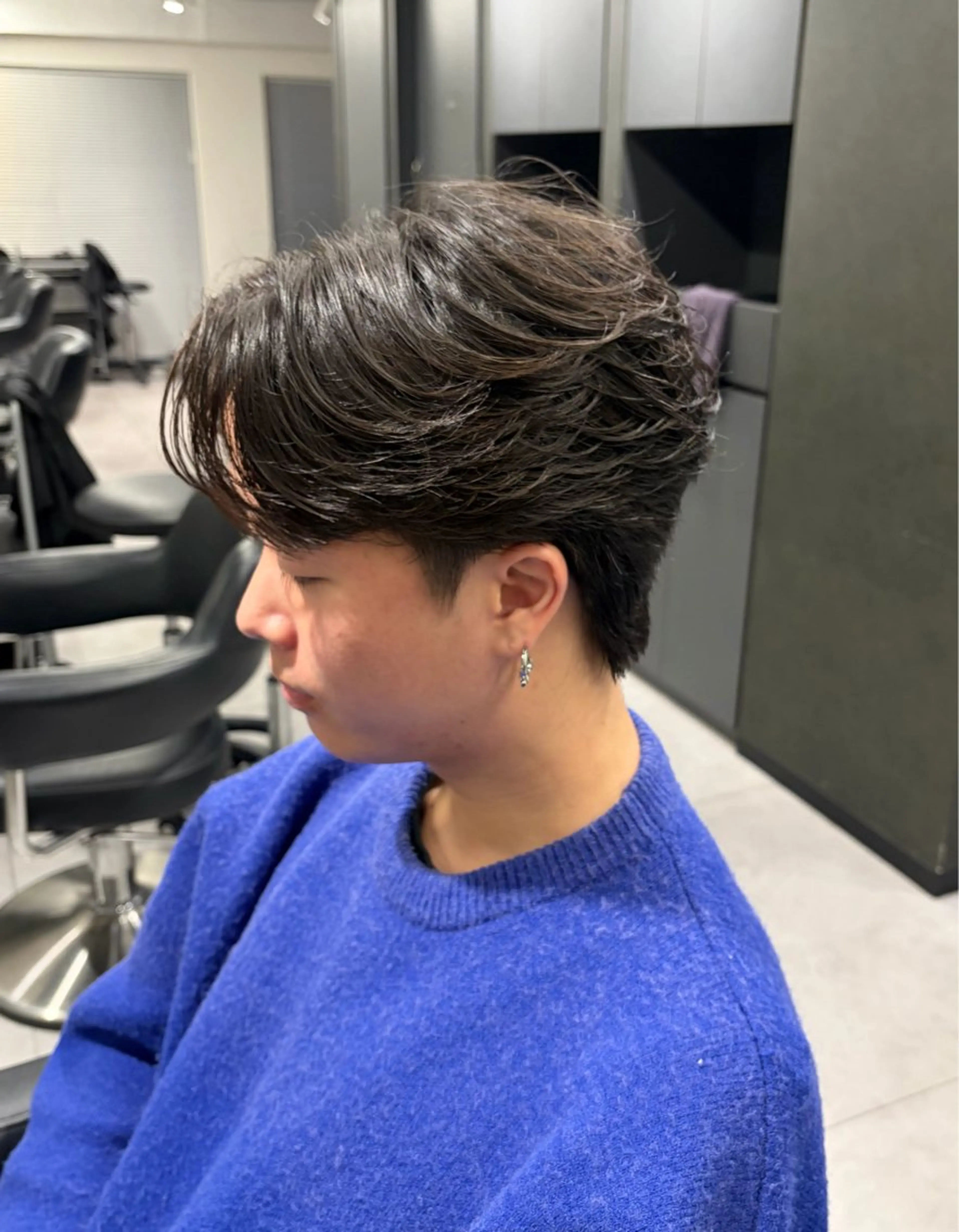 パーマ メンズ カット パーマ 🐺ウルフ /メンズ専門/そらのヘアスタイル