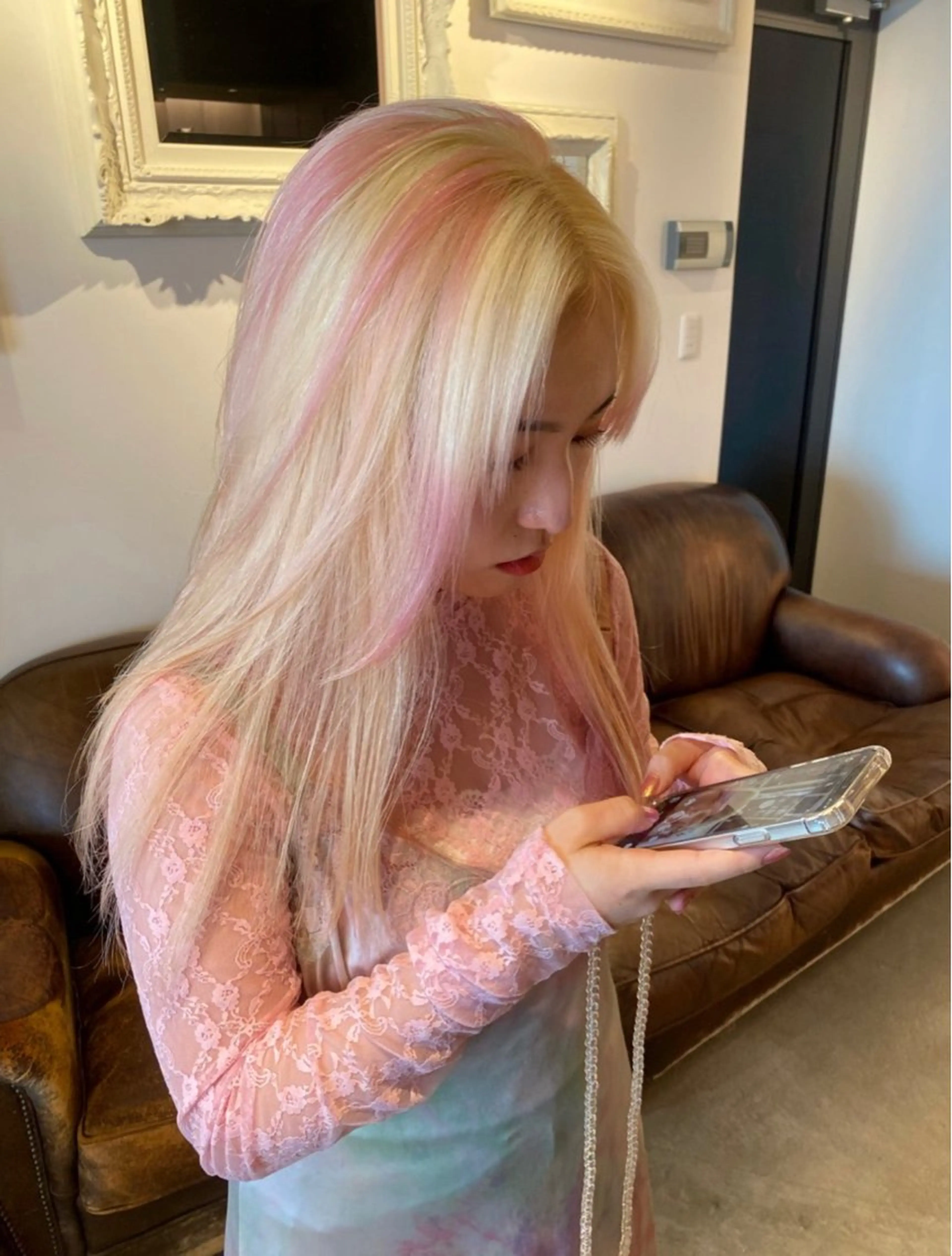 ロング カラー 只野 真衣のヘアスタイル