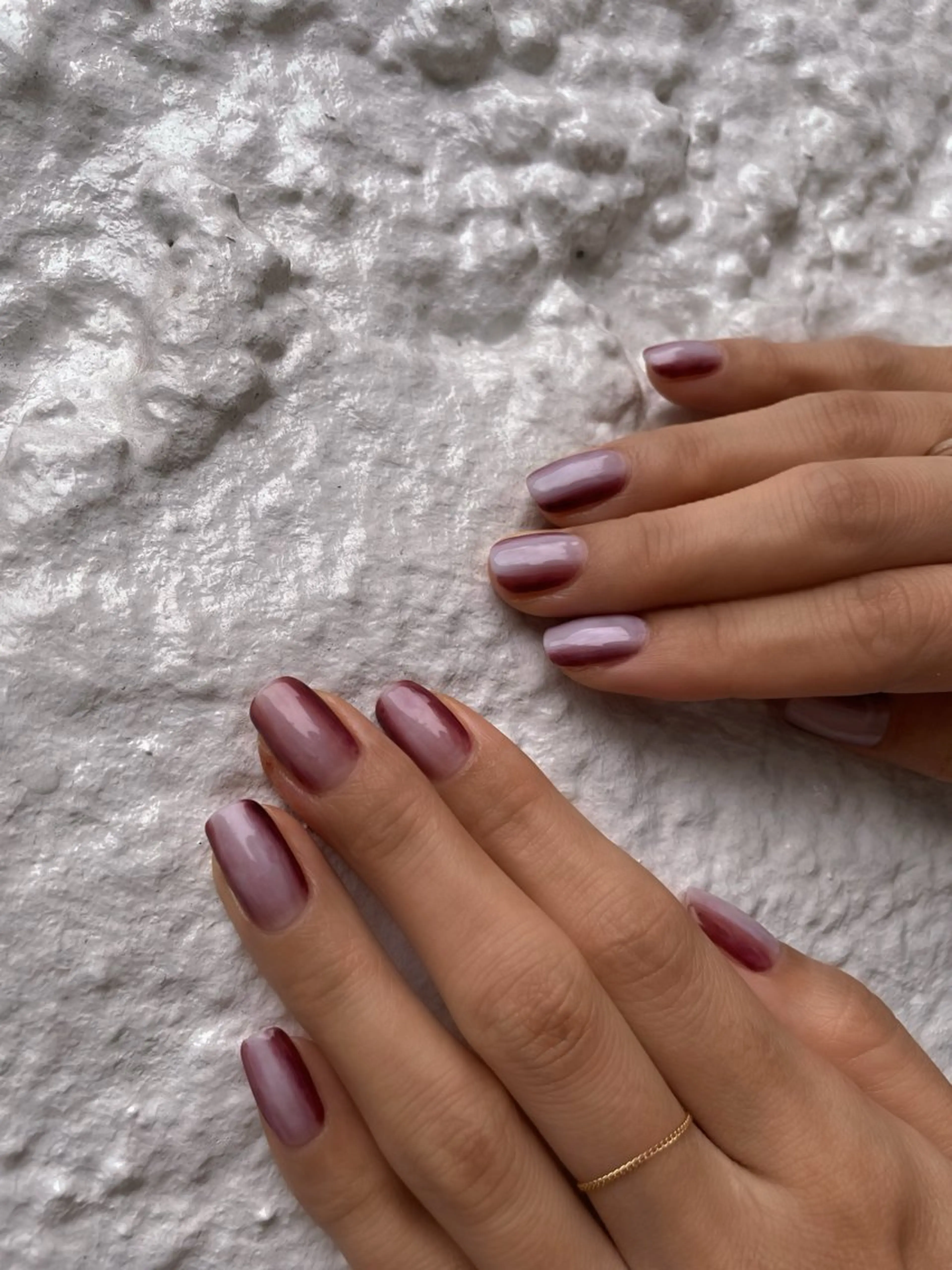 ネイル グラデーション 水色 赤色 k. mioのネイルデザイン