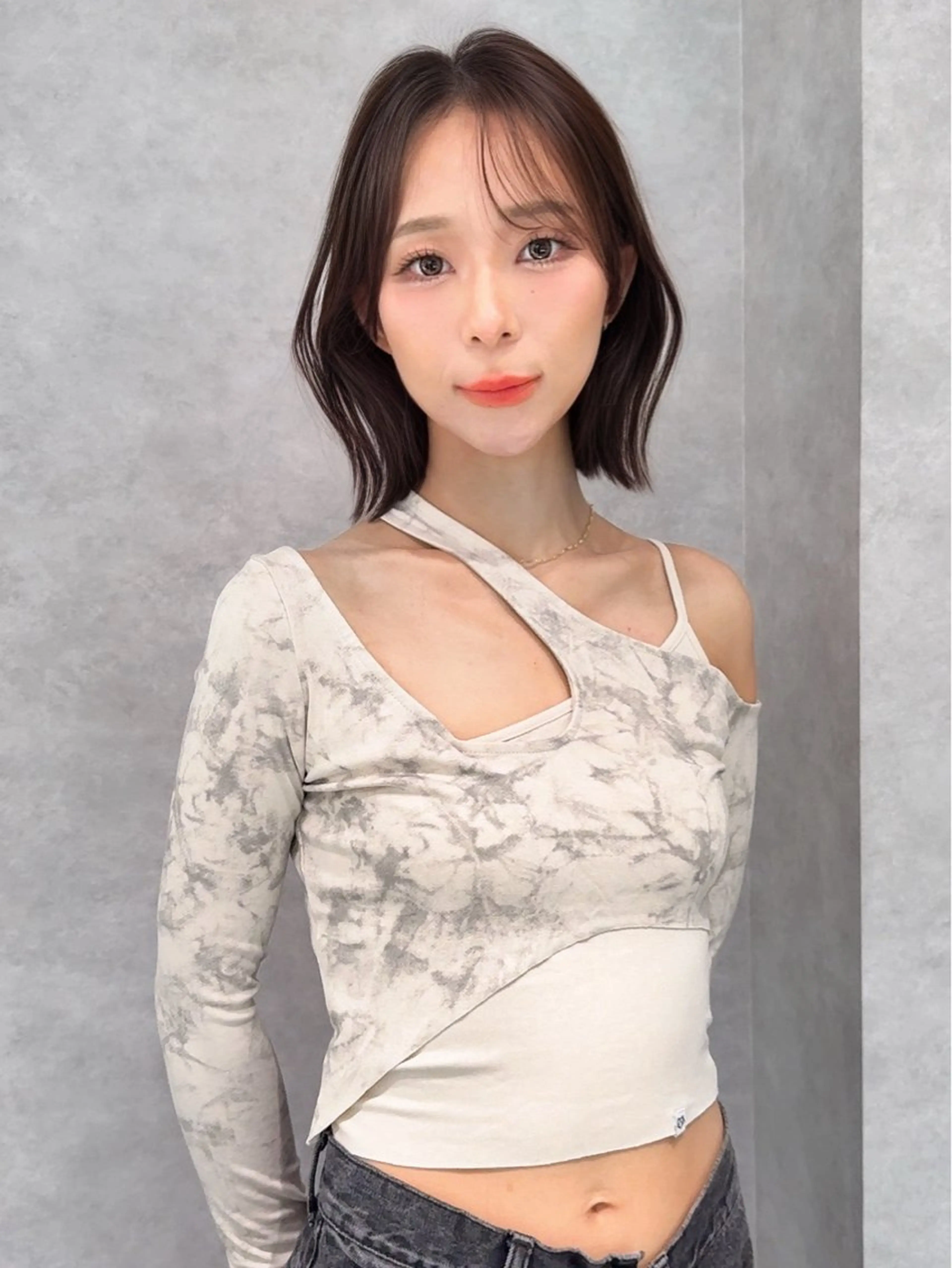 ショート ショートボブ 韓国風カラー ボブ くびれヘア 髪質改善 ボブ/顔周りカット /縮毛矯正/鈴木隆太のヘアスタイル