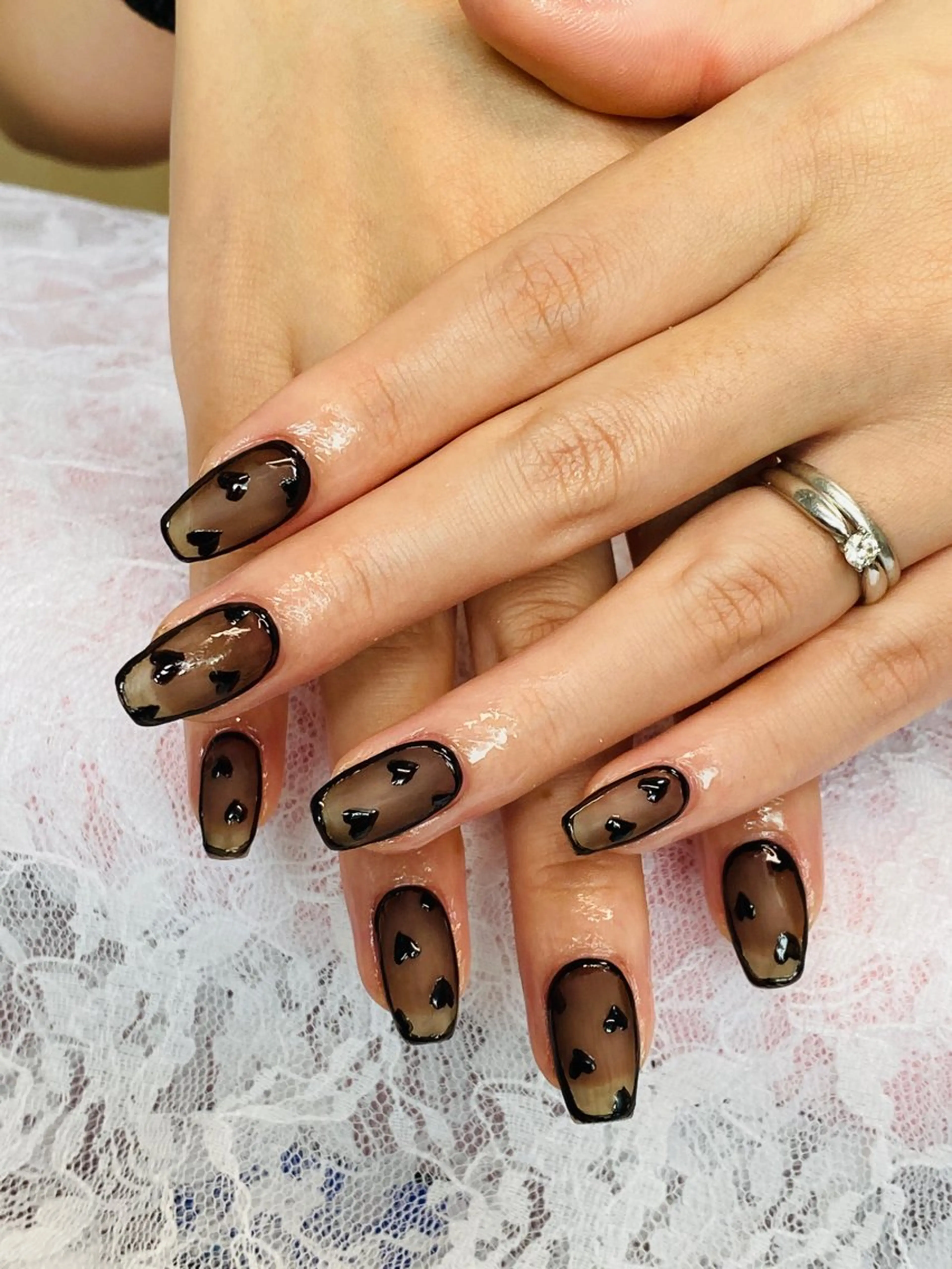 ネイル ハート HandS ネイル 自宅サロンのネイルデザイン