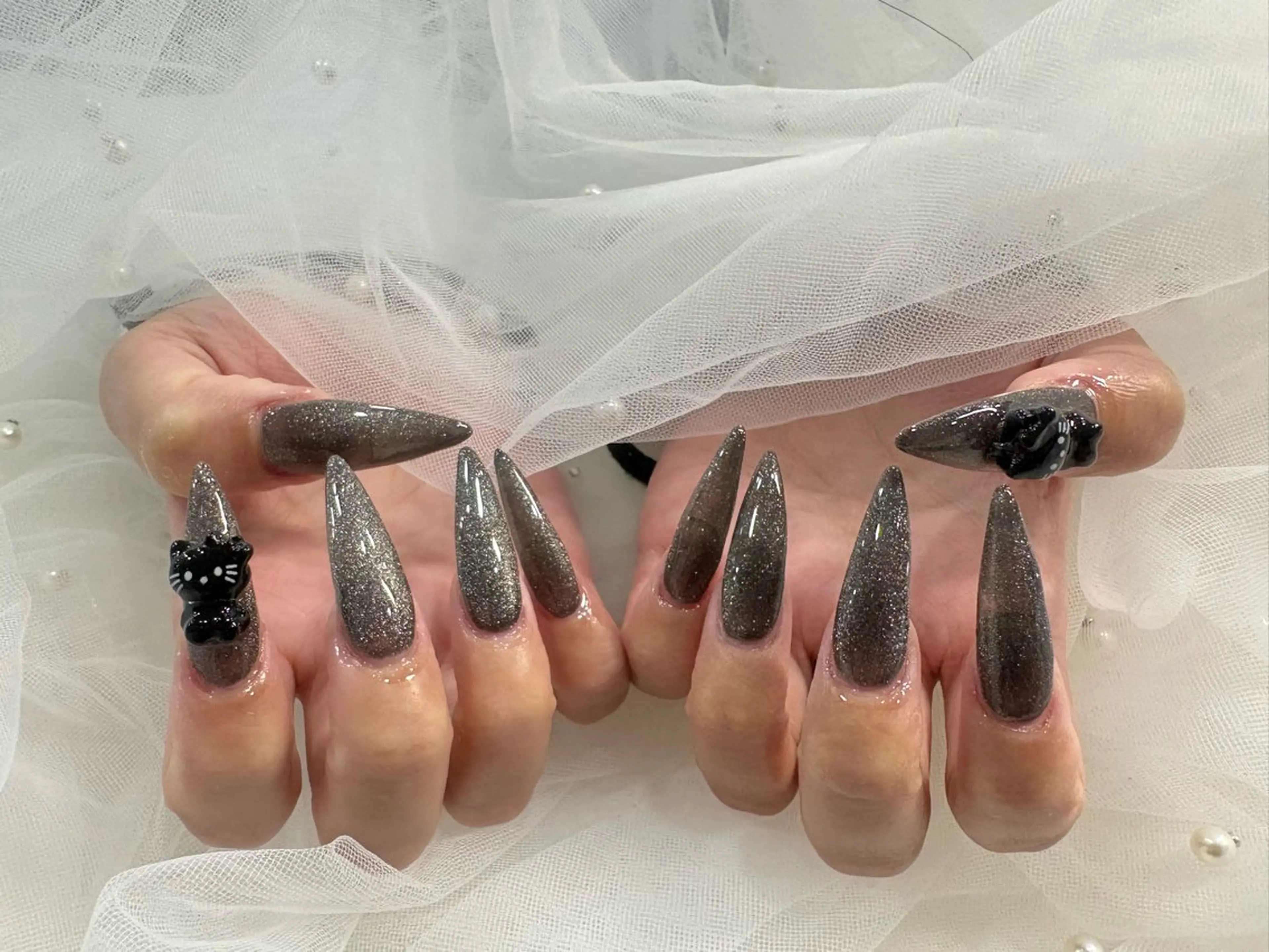 ネイル ハンドネイル Kuromi Yurika🎀のネイルデザイン