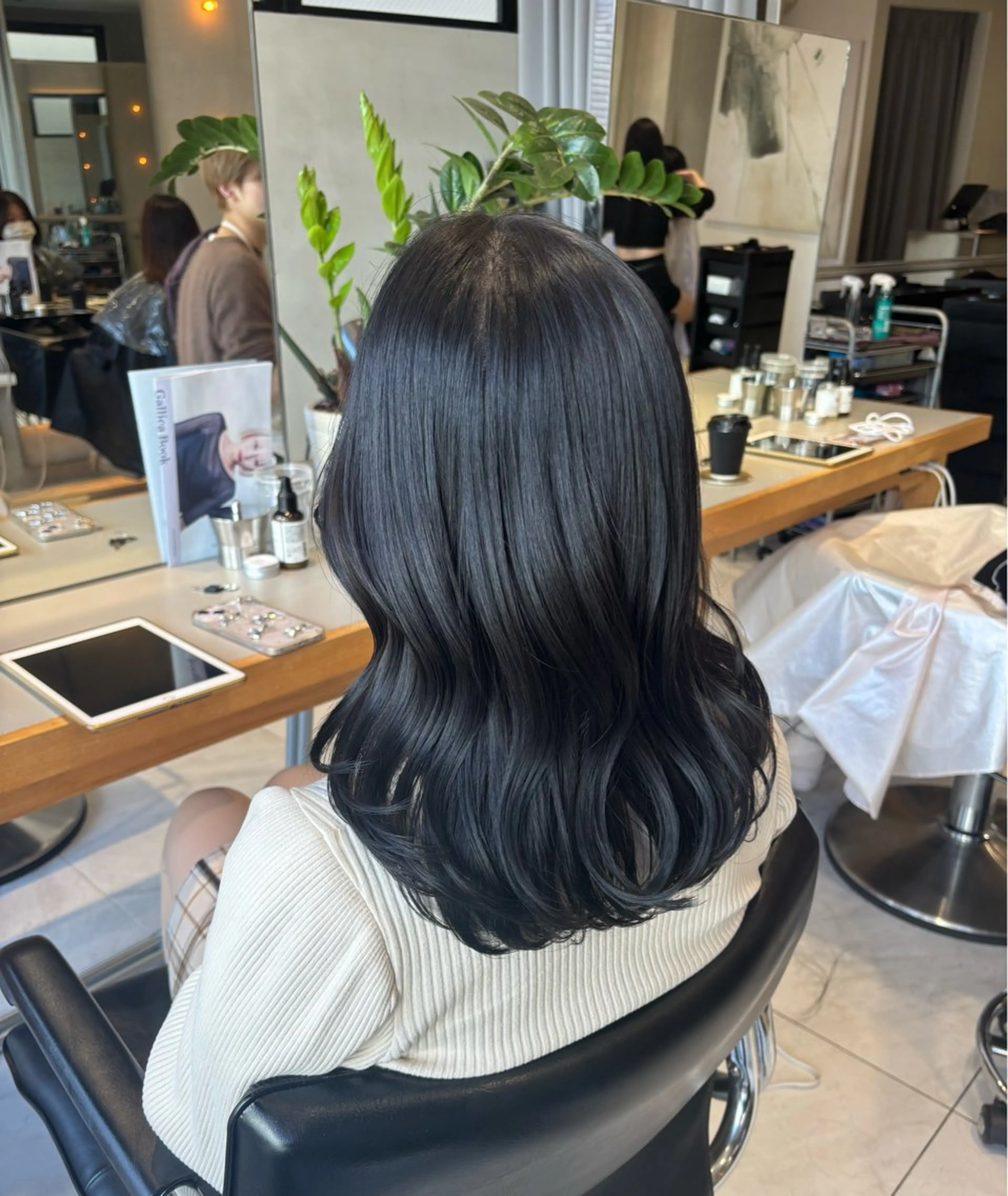 セミロング カラー ヘアアレンジ ヘアカラー 艶髪/レイヤーカット 🐣misakiのヘアスタイル