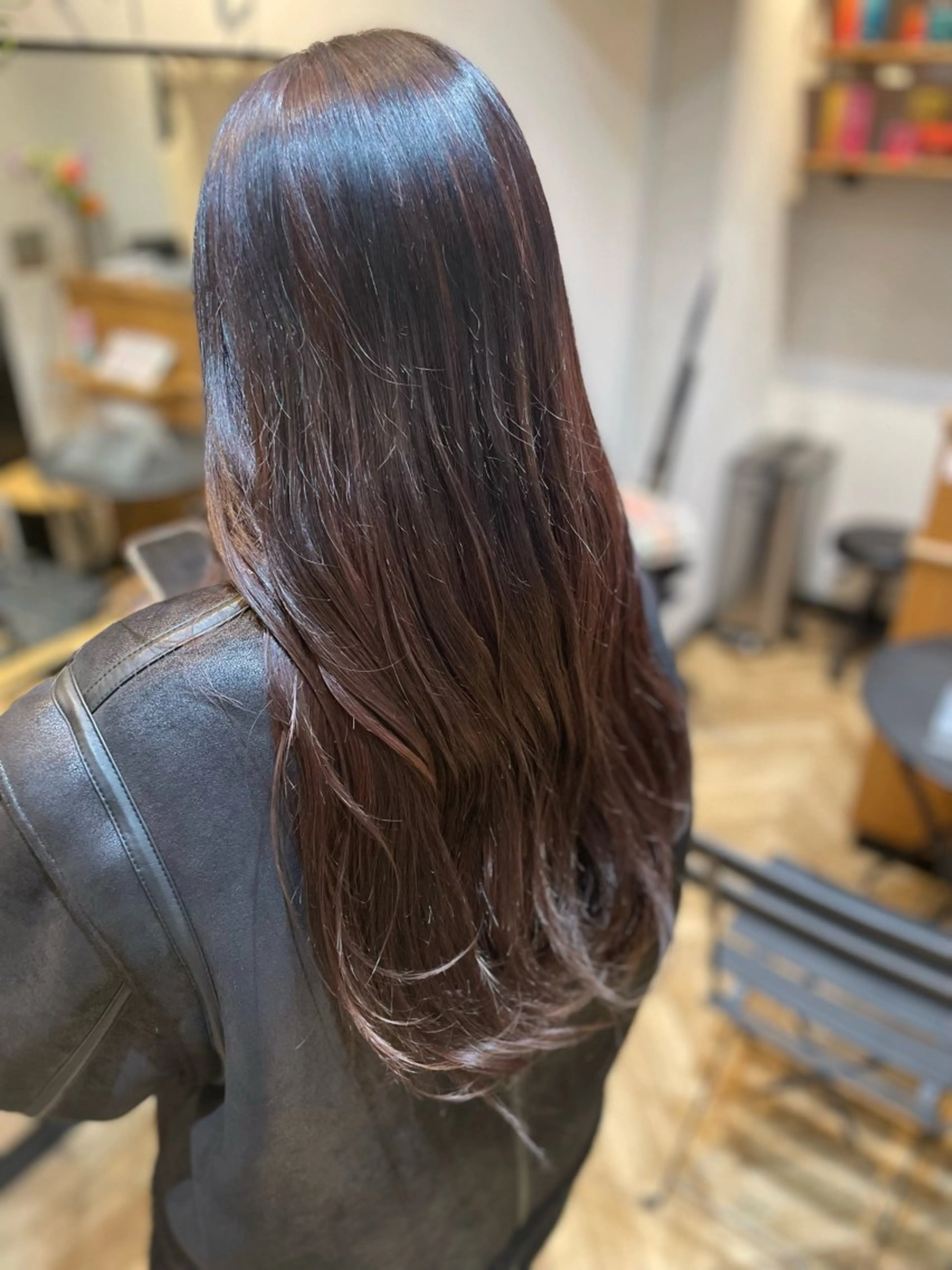 ロング カラー ブラウンカラー ナチュラルブラウン ヘアカラー トリートメント 望恵🌸 韓国🇰🇷スタイルのヘアスタイル