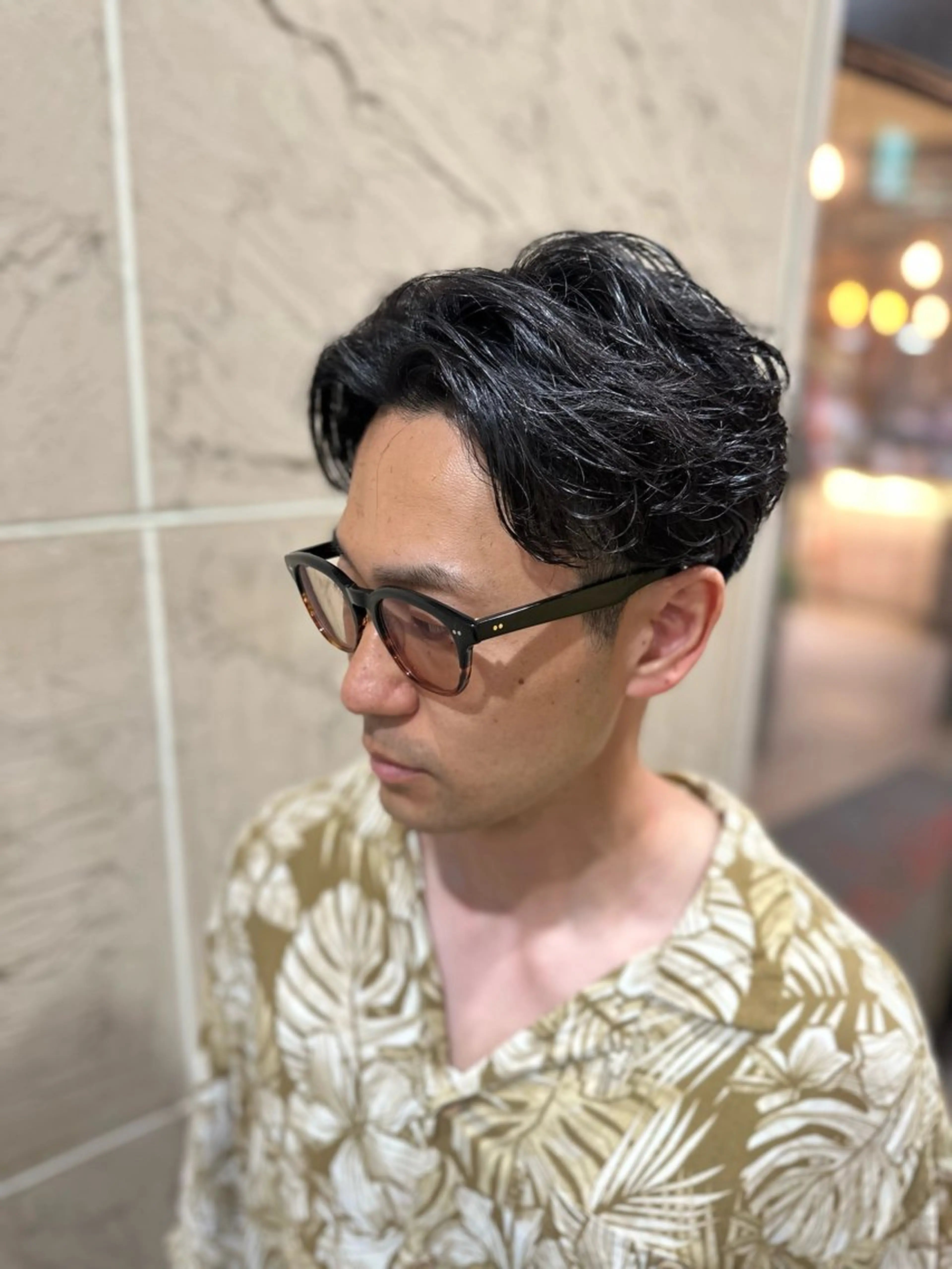 パーマ メンズ 溜 一太のヘアスタイル