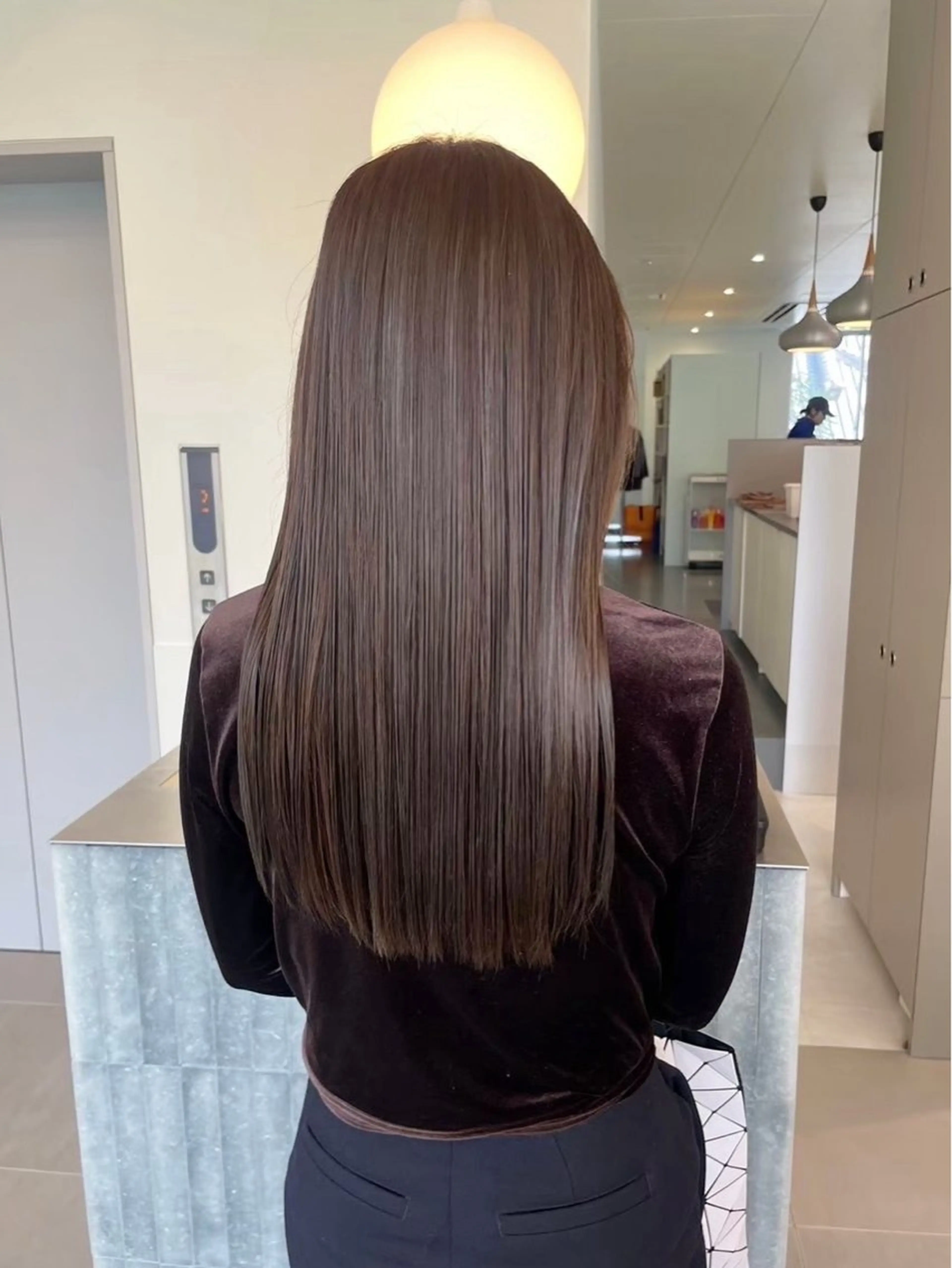 ロング カラー カット ヘアカラー 似合わせレイヤー🍏 ★パーマ/ののかのヘアスタイル