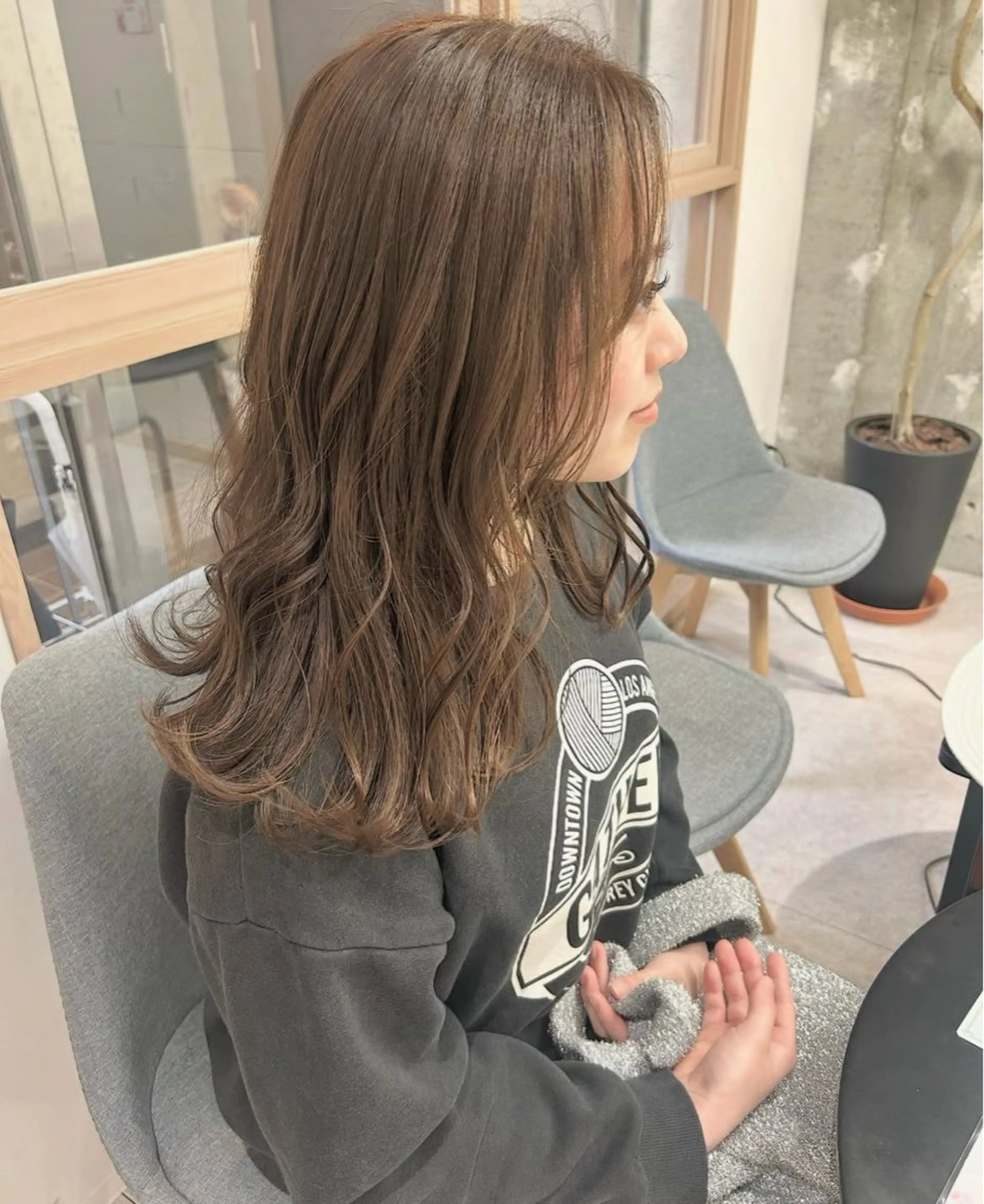 セミロング 鳳／美容室 chinaのヘアスタイル