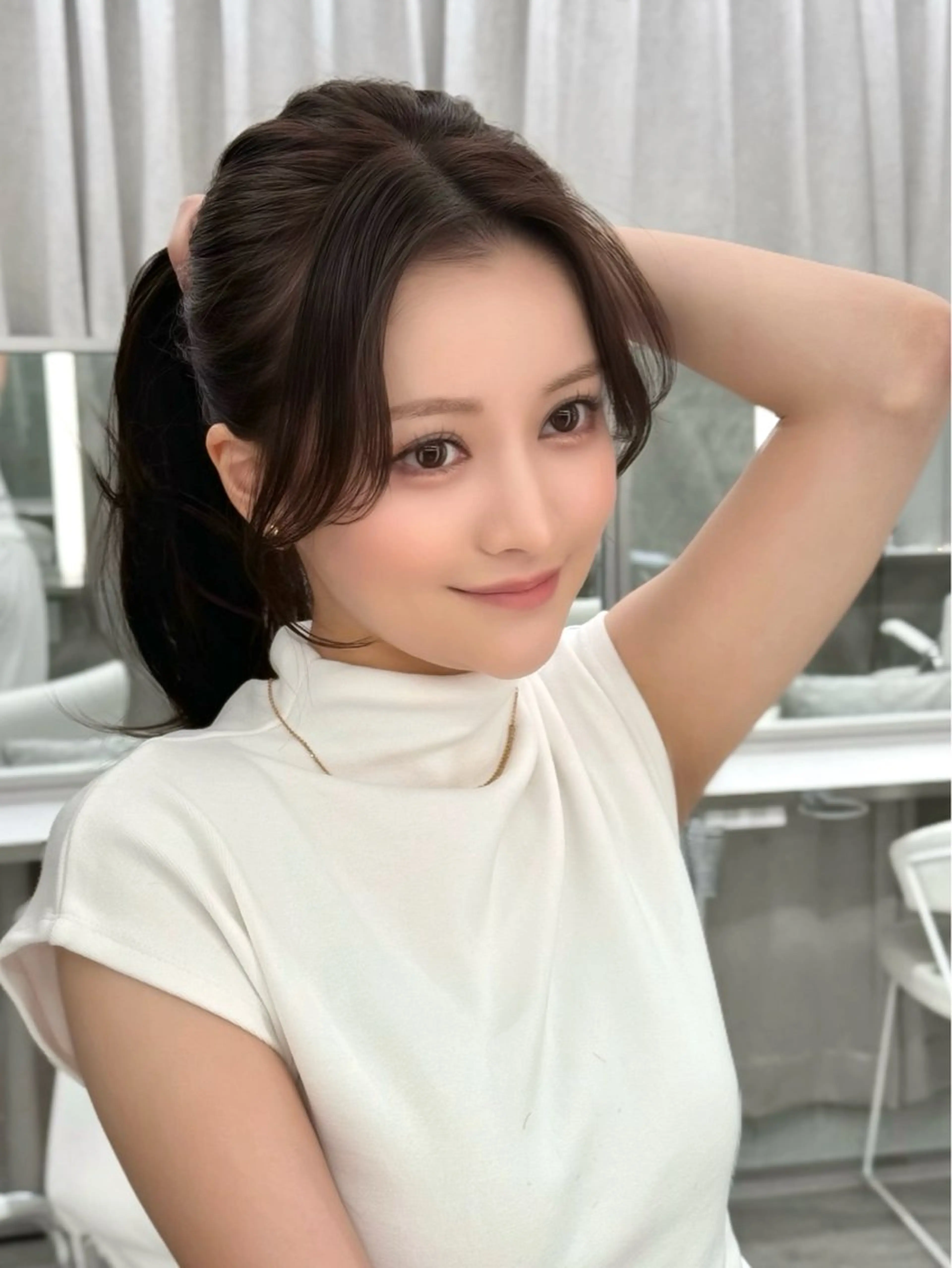 ロング カラー カット ヘアカラー トリートメント MAEUL luna所属・前髪顔周り/レイヤー 韓国/桔川恒のヘアスタイル