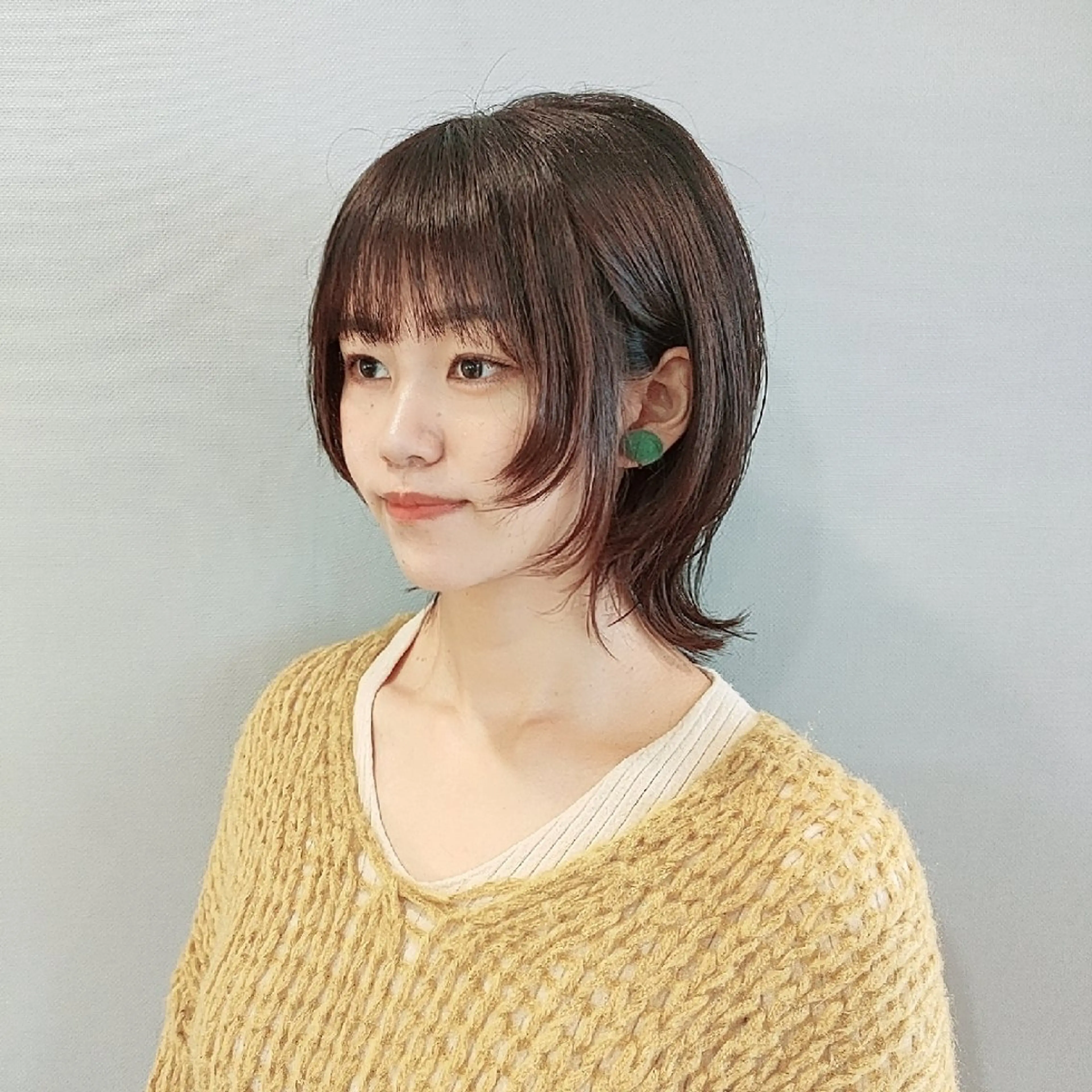 ミディアム カラー ウルフカット YUTORI hair&spa所属・ショート特化 上尾 YUTORIのヘアスタイル
