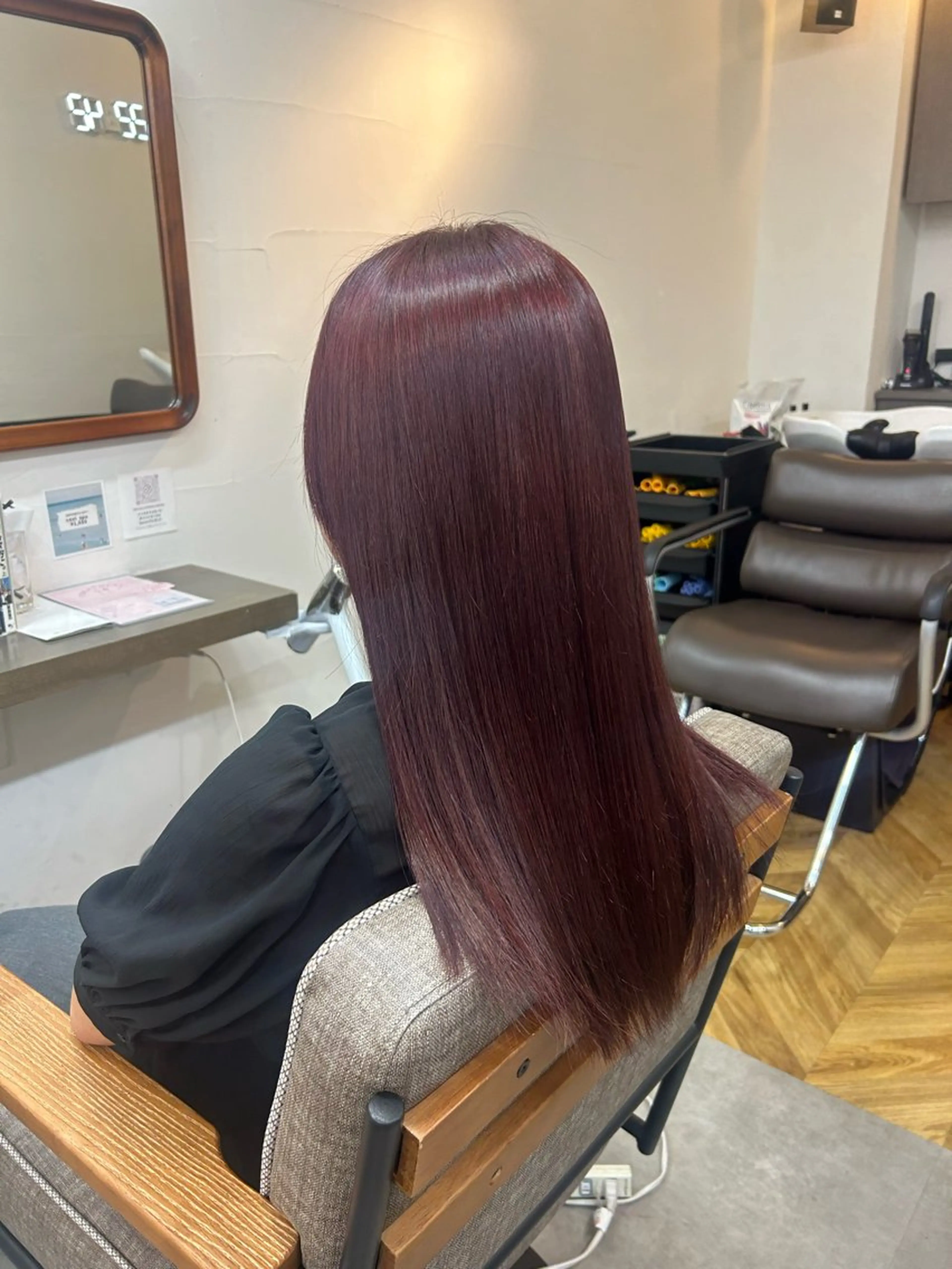 ロング カラー ブリーチ ブラウンカラー ブリーチなしカラー ピンクカラー レッドカラー 🌱メンズカット募集 中🌱ナノコのヘアスタイル