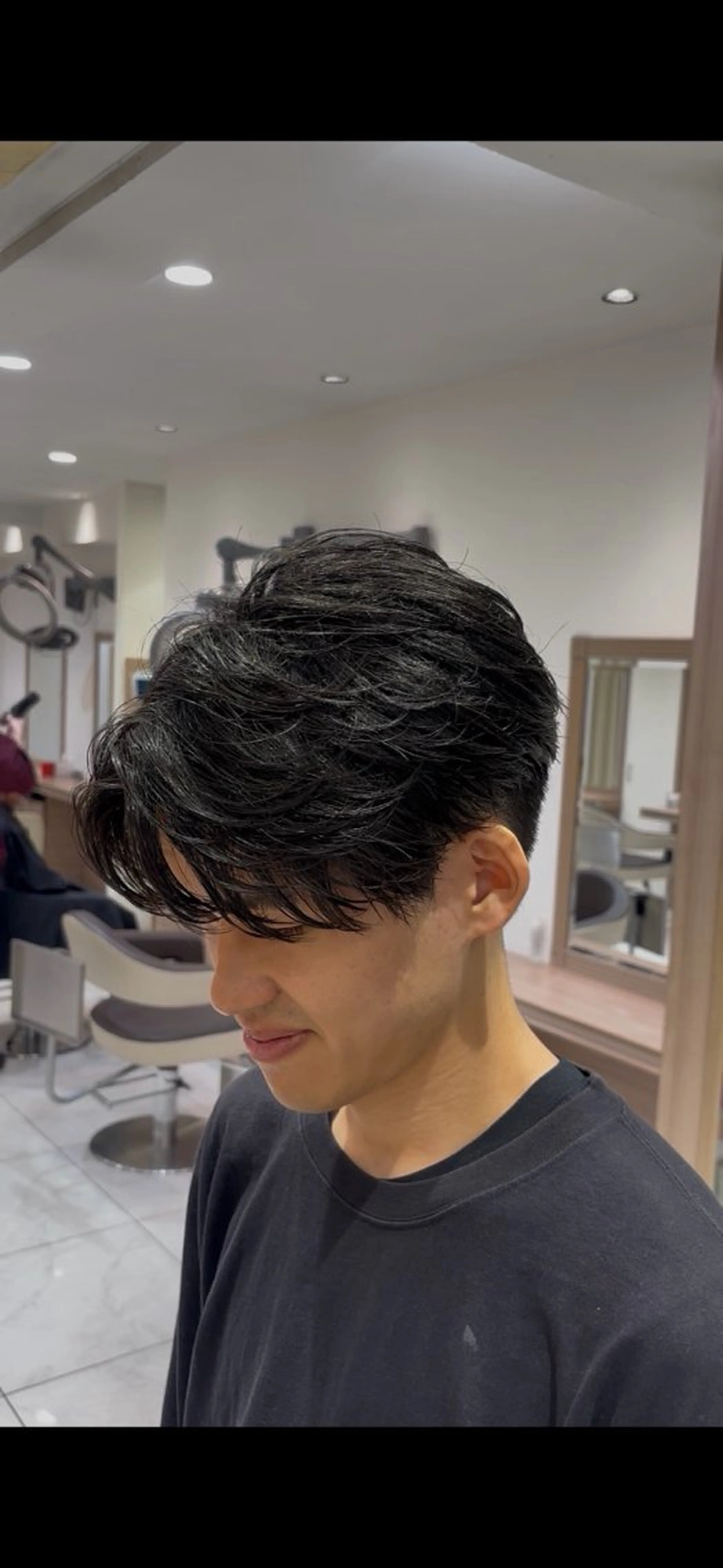 パーマ メンズ カット パーマ 山本 侑平のヘアスタイル