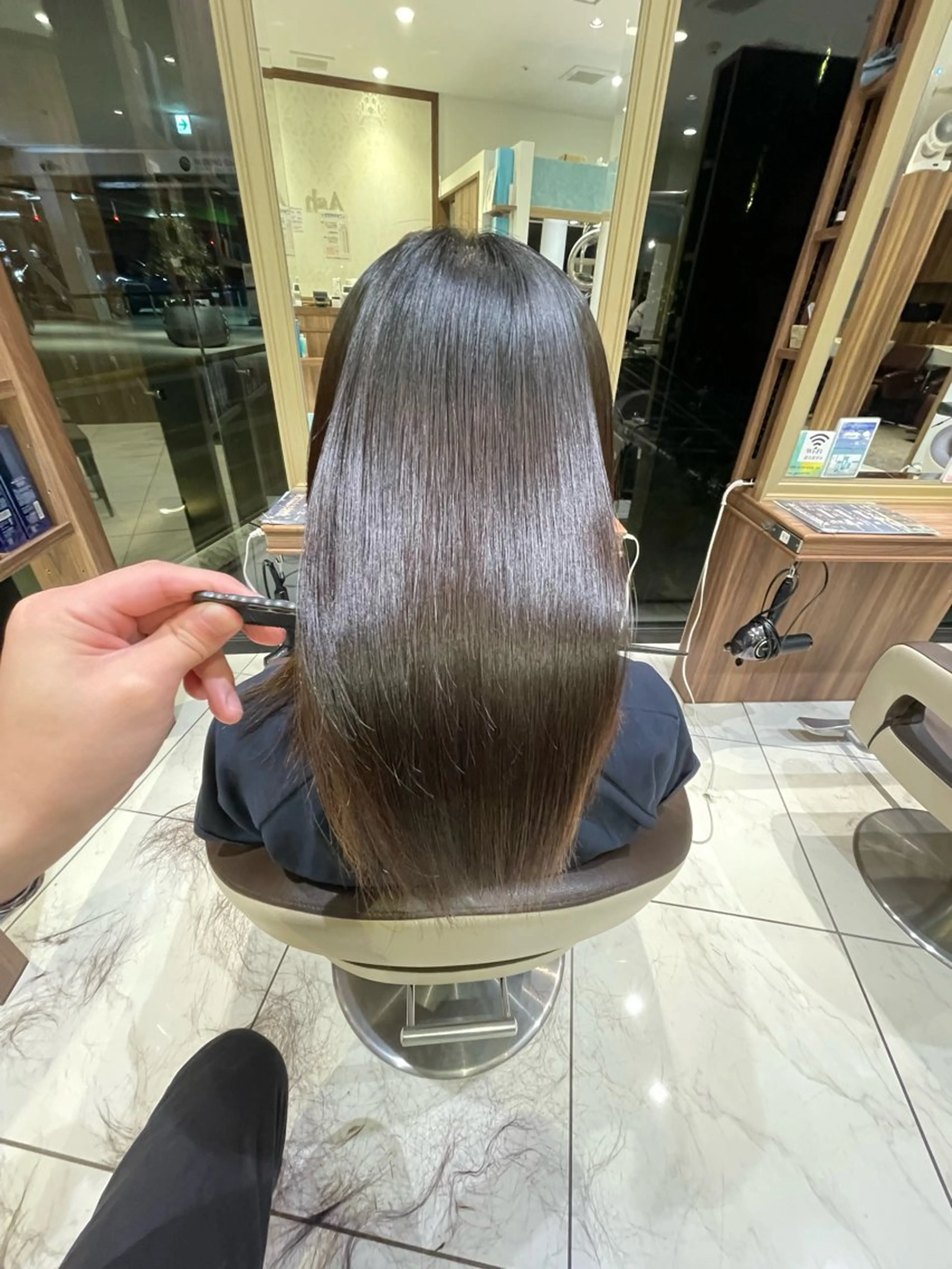 ロング カット 縮毛矯正 トリートメント Ash川越店/ 米川 武志のヘアスタイル