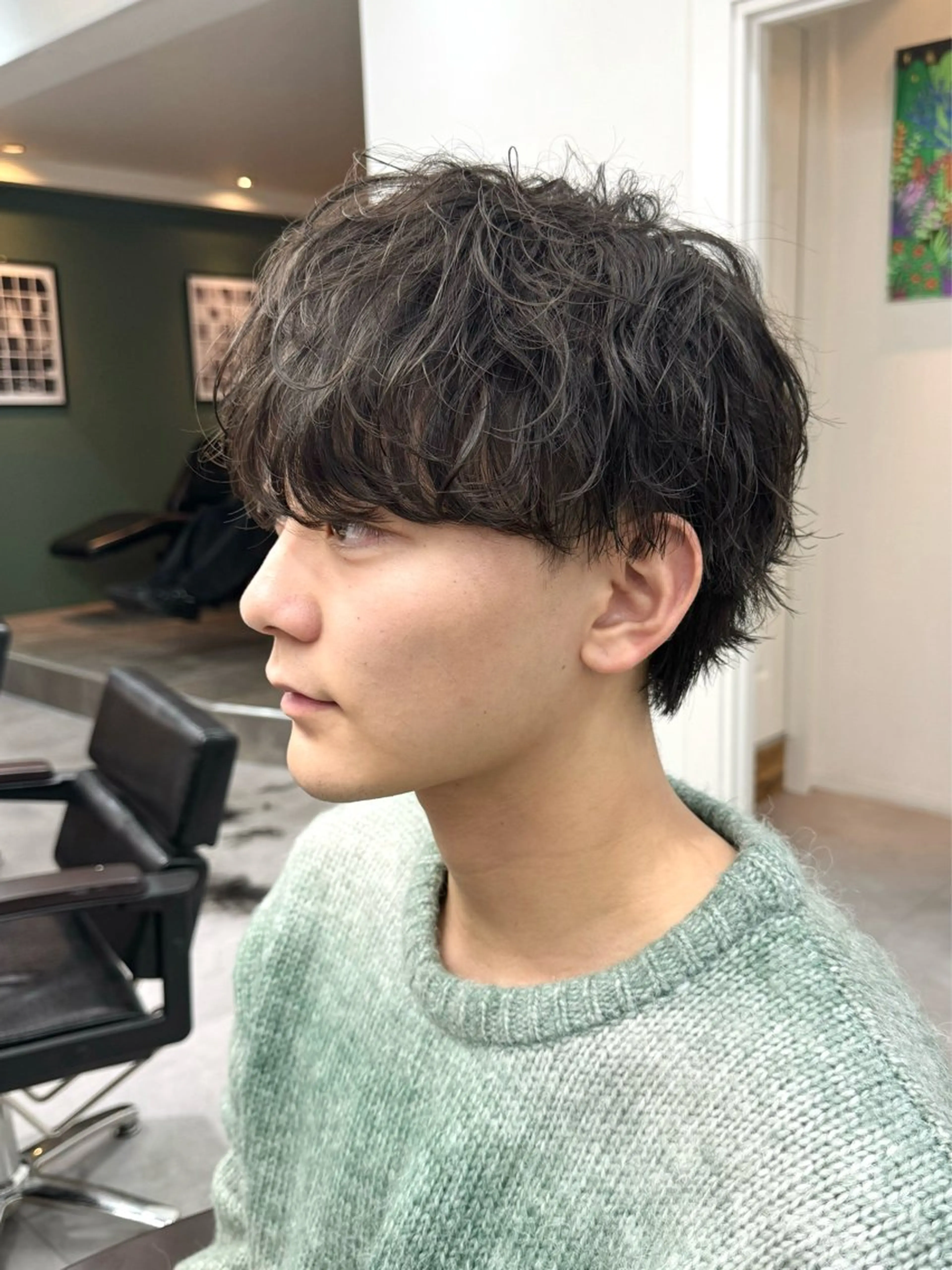 パーマ メンズ メンズパーマ 卒業式のヘアスタイル カット パーマ トリートメント シャドウパーマ/ 波巻パーマYu-Kiのヘアスタイル