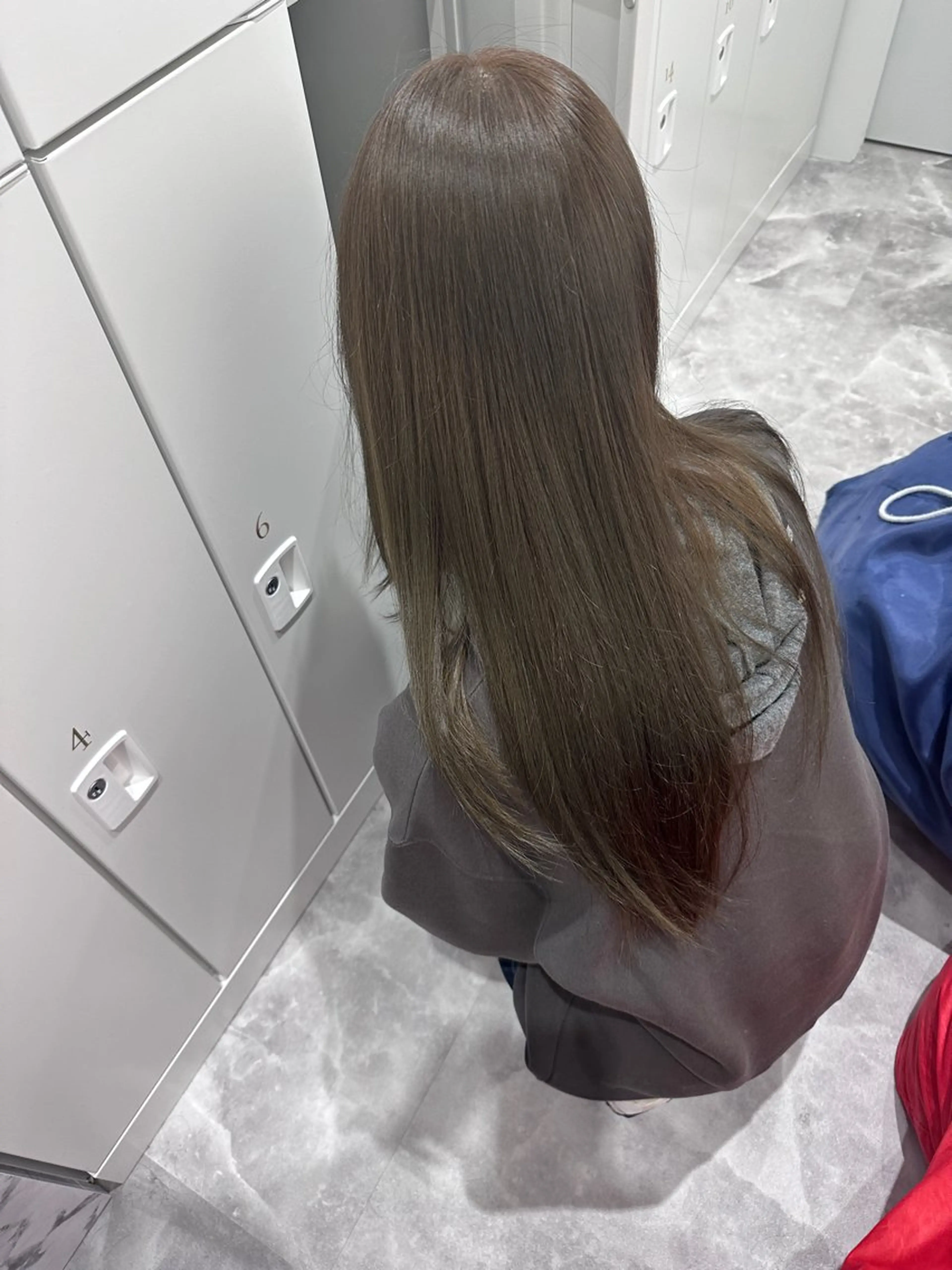 セミロング 韓国風ヘア オルチャンヘア 嶋田 咲音のヘアスタイル