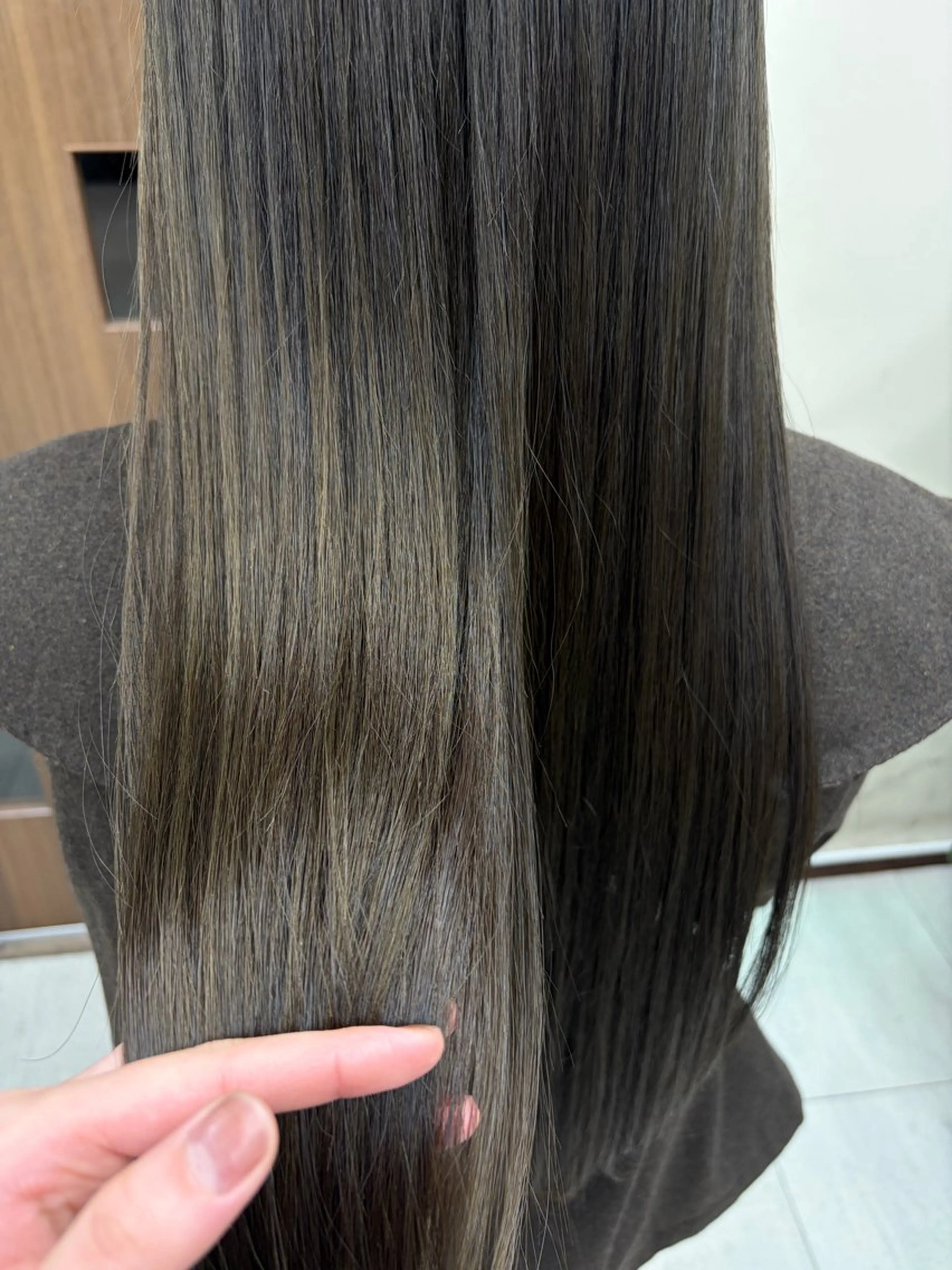 ロング カラー ヘアカラー ハタエクルミ/辻堂 /ワンカラー🍀*゜のヘアスタイル