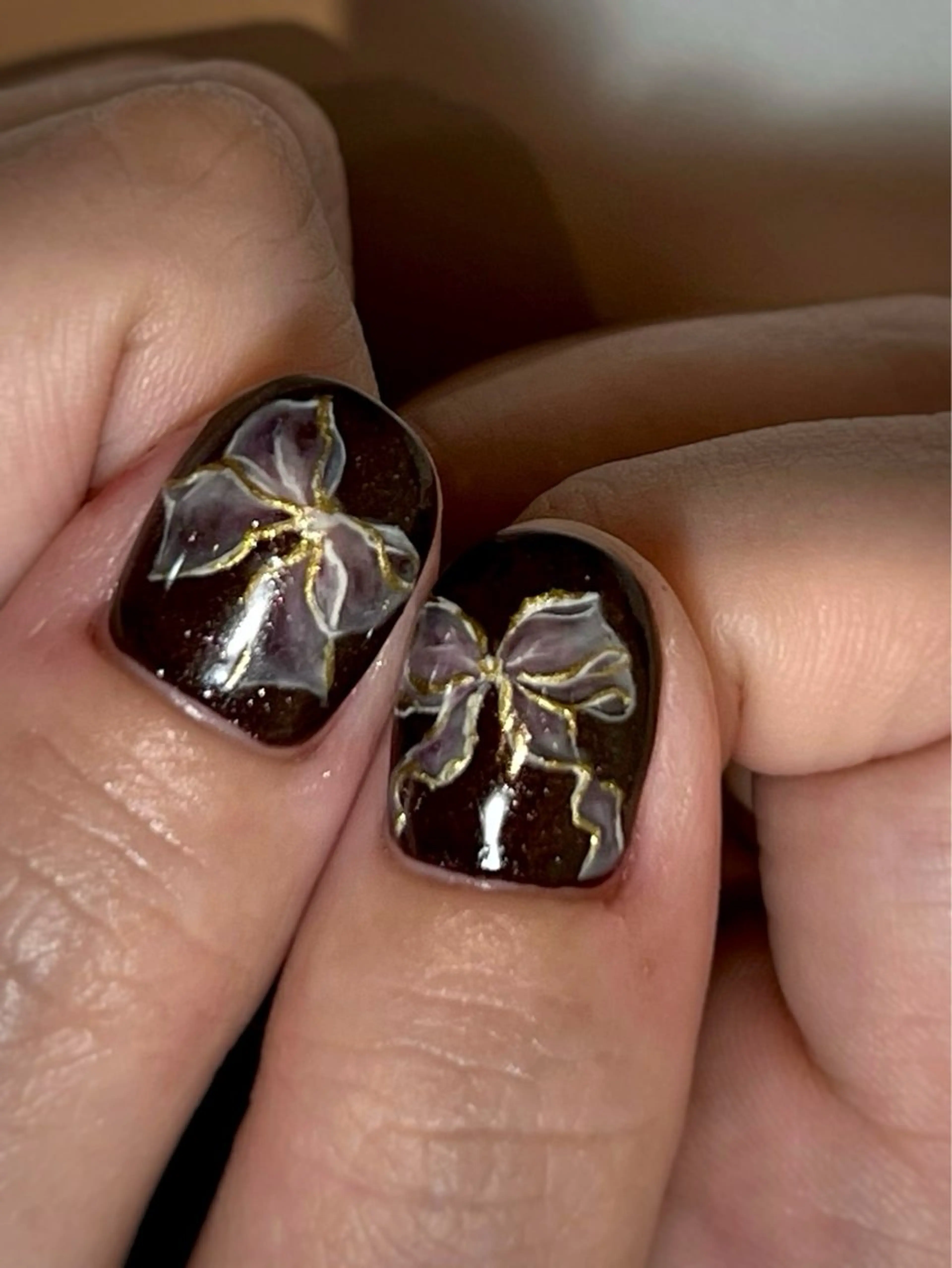 ネイル リボン ハンドネイル FIORITURA Maikoのネイルデザイン