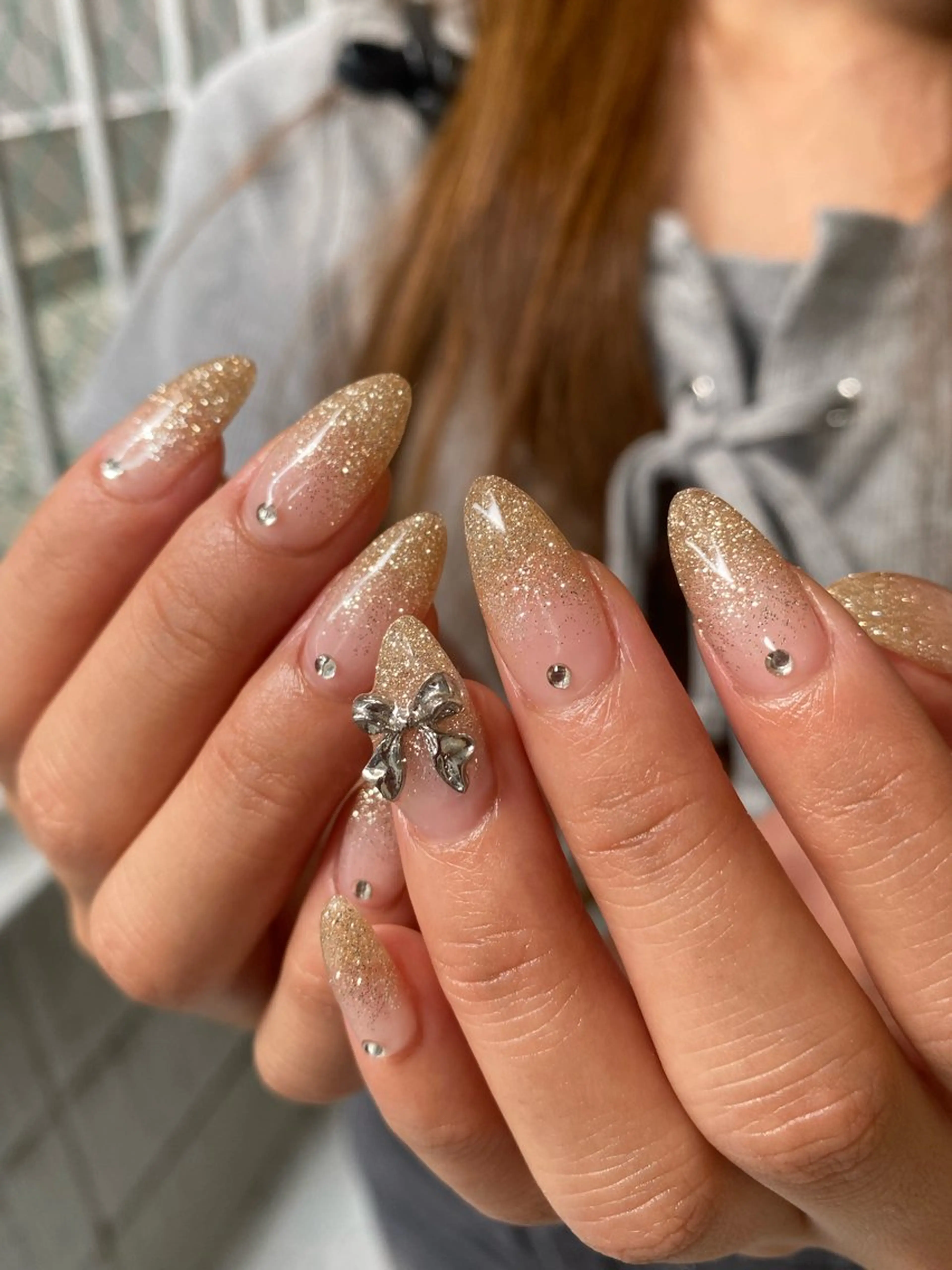 ネイル グラデーション ラメ(グリッター) ラメグラデーション ハンドネイル nail salon suiのネイルデザイン