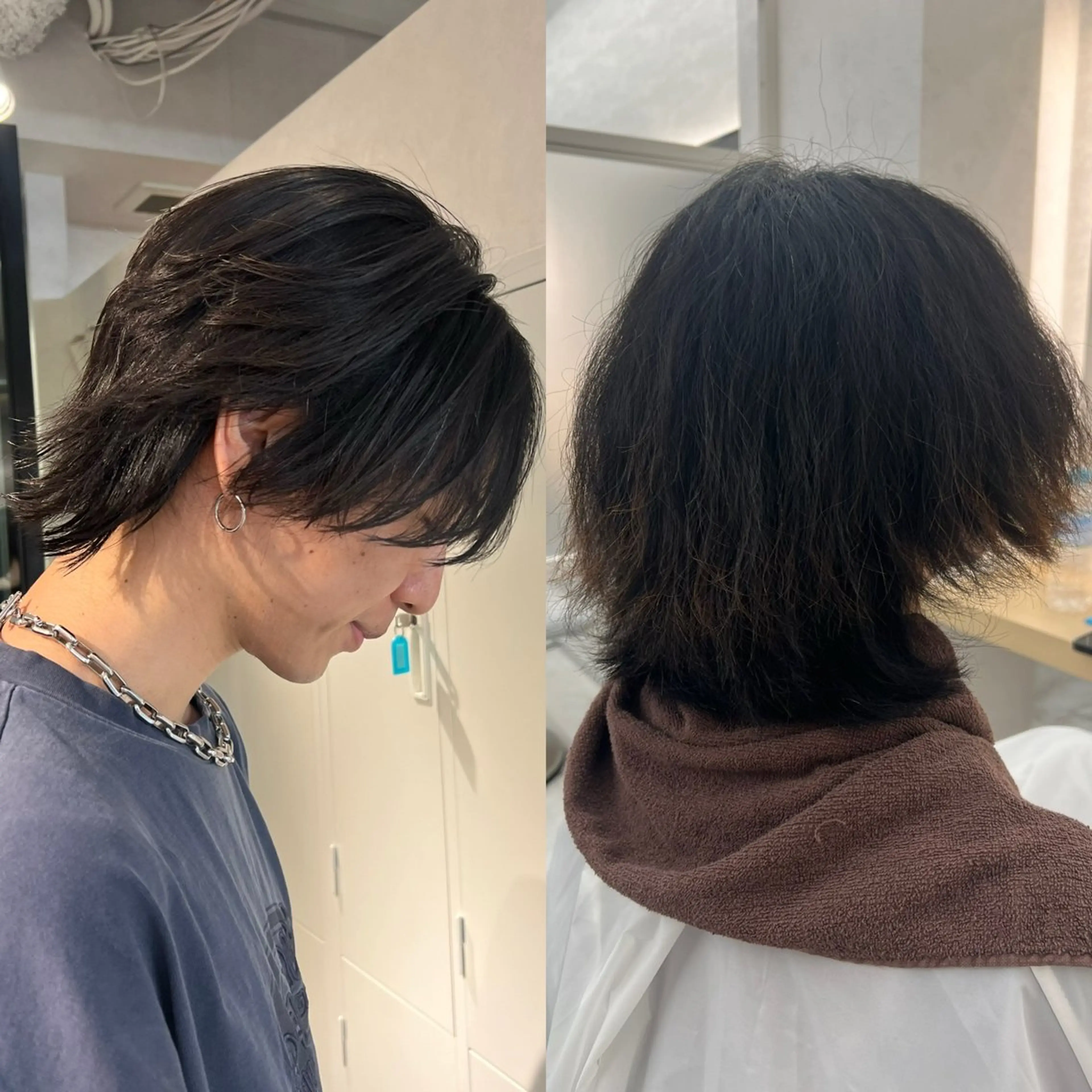 メンズ カット 縮毛矯正 トリートメント youres hair 髪質改善トリートメント&ヘッドスパ  新宿三丁目店【ユアーズヘア】所属・🦋透明感カラー 👑NODOKA🦋のヘアスタイル