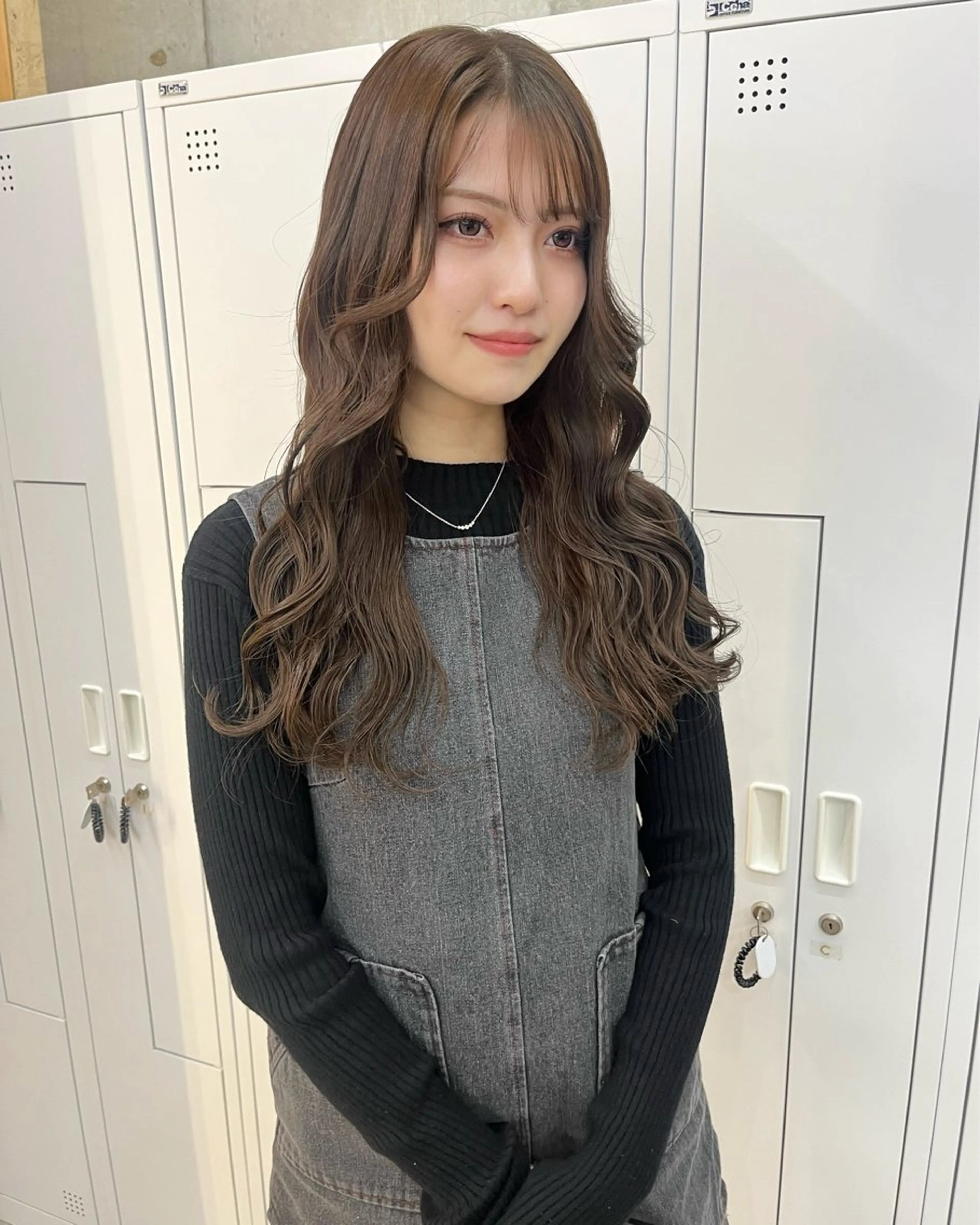 ロング カラー ブラウンカラー くすみブラウン カットモデル募集中 Yui🎀✨のヘアスタイル