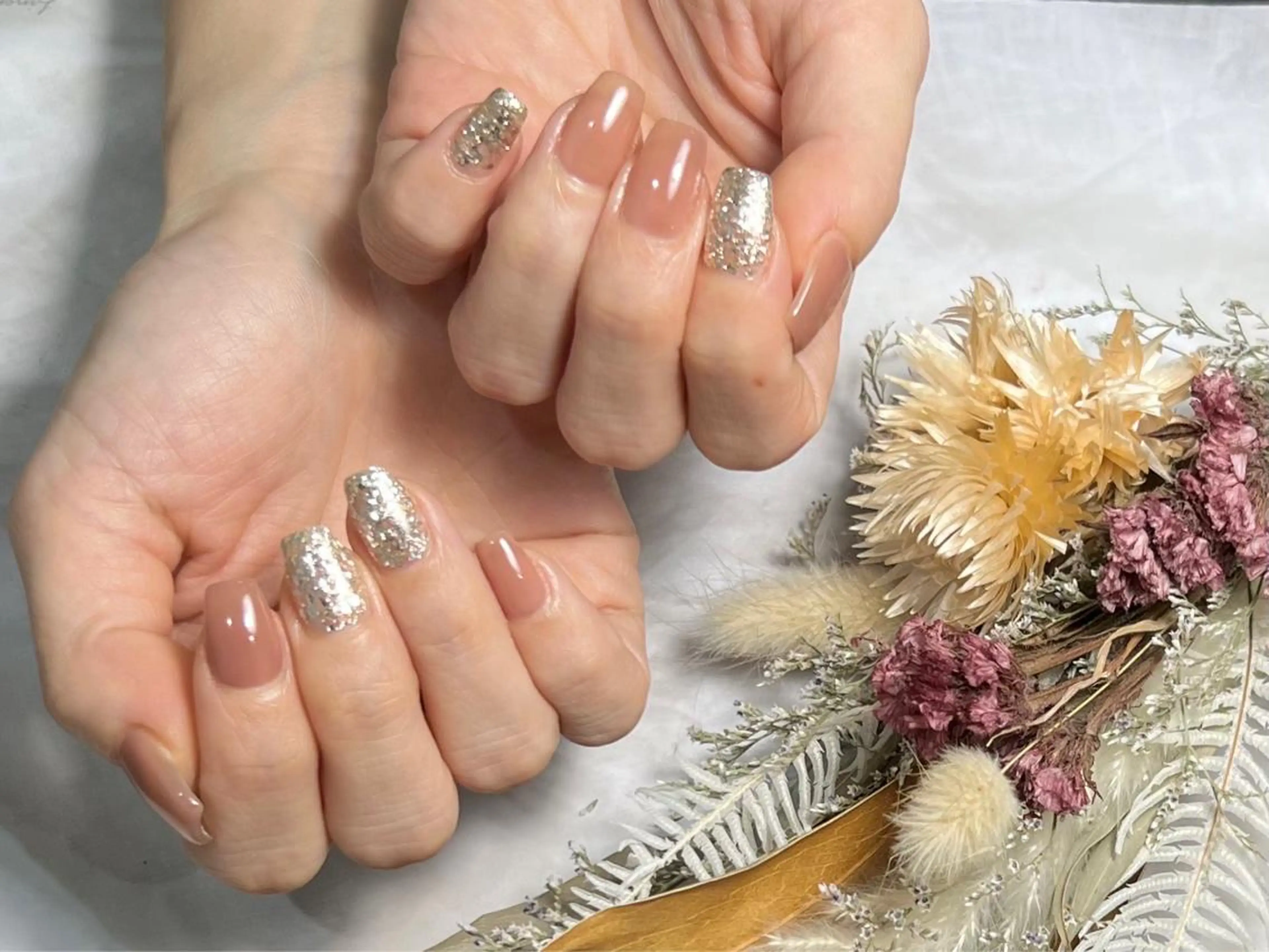 ネイル ラメ(グリッター) ワンカラーネイル Kanna Yuki カンナユキのネイルデザイン