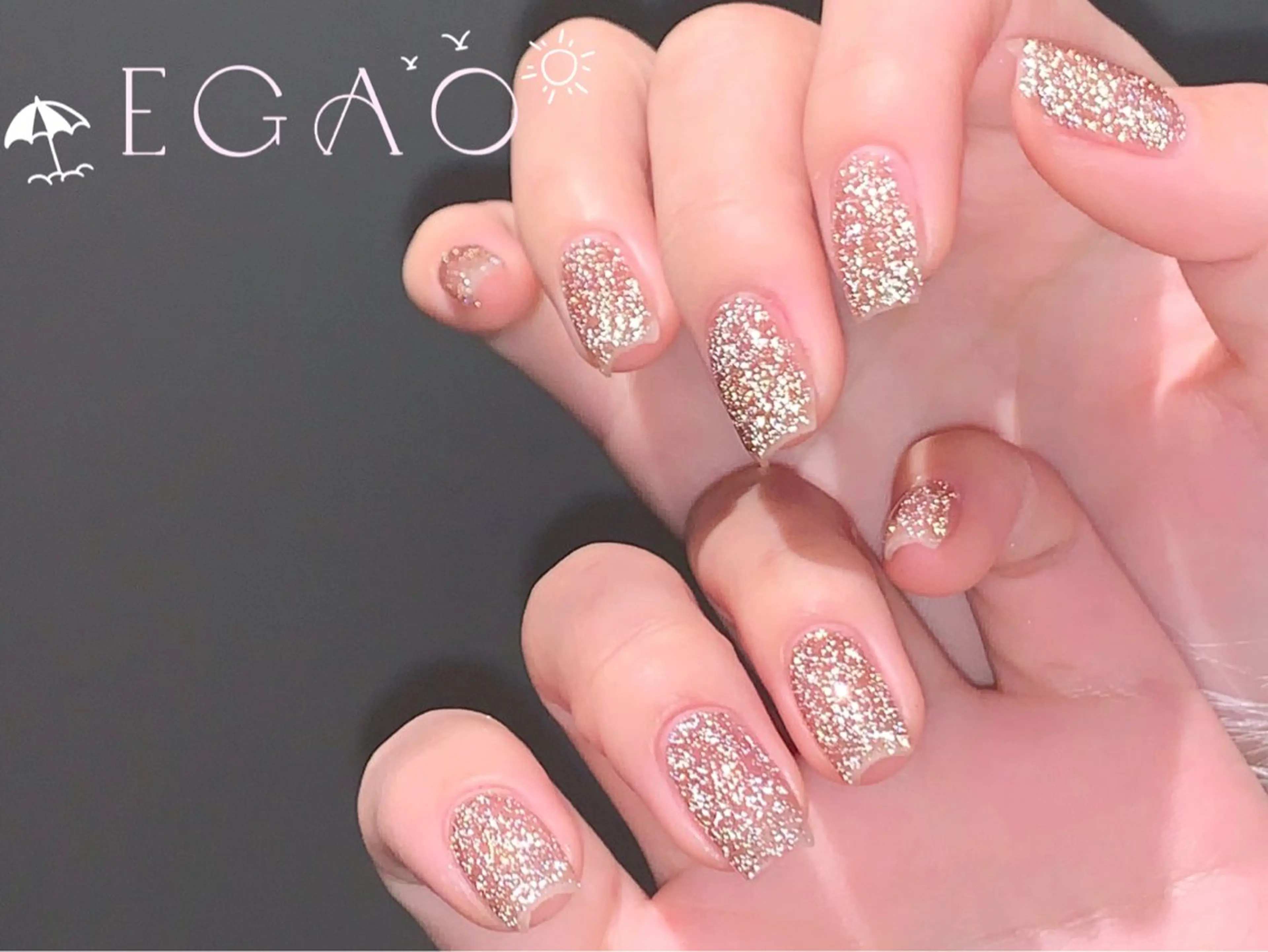 ネイル アートネイル フットネイル フレンチネイル ジェルネイル グラデーション ハンドネイル Egao Nail Salonのネイルデザイン