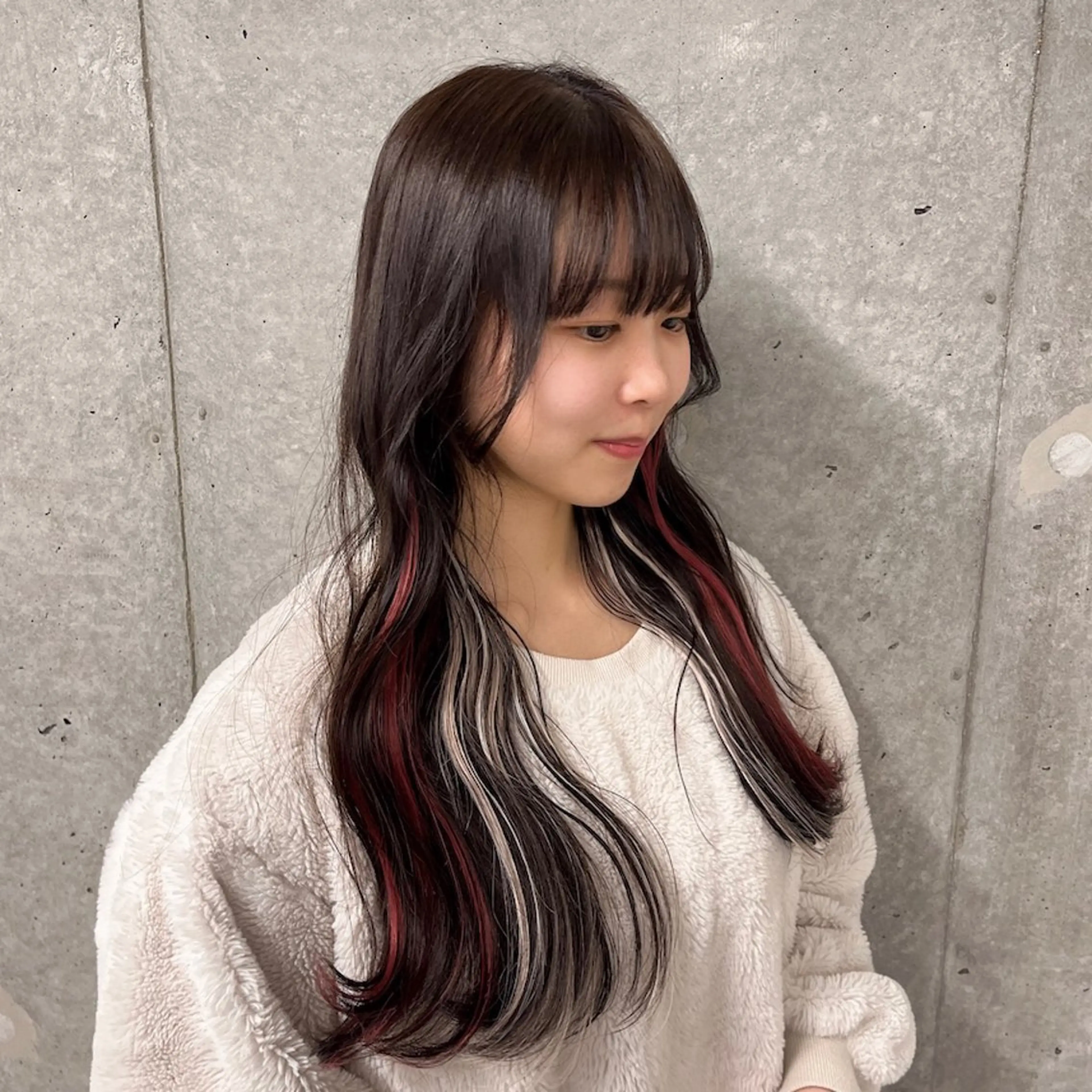 ロング カラー ヘアアレンジ エクステ ねいるとあいの店キュプレ橘通店所属・harua キュプレ/アイリストのマツエク・マツパデザイン