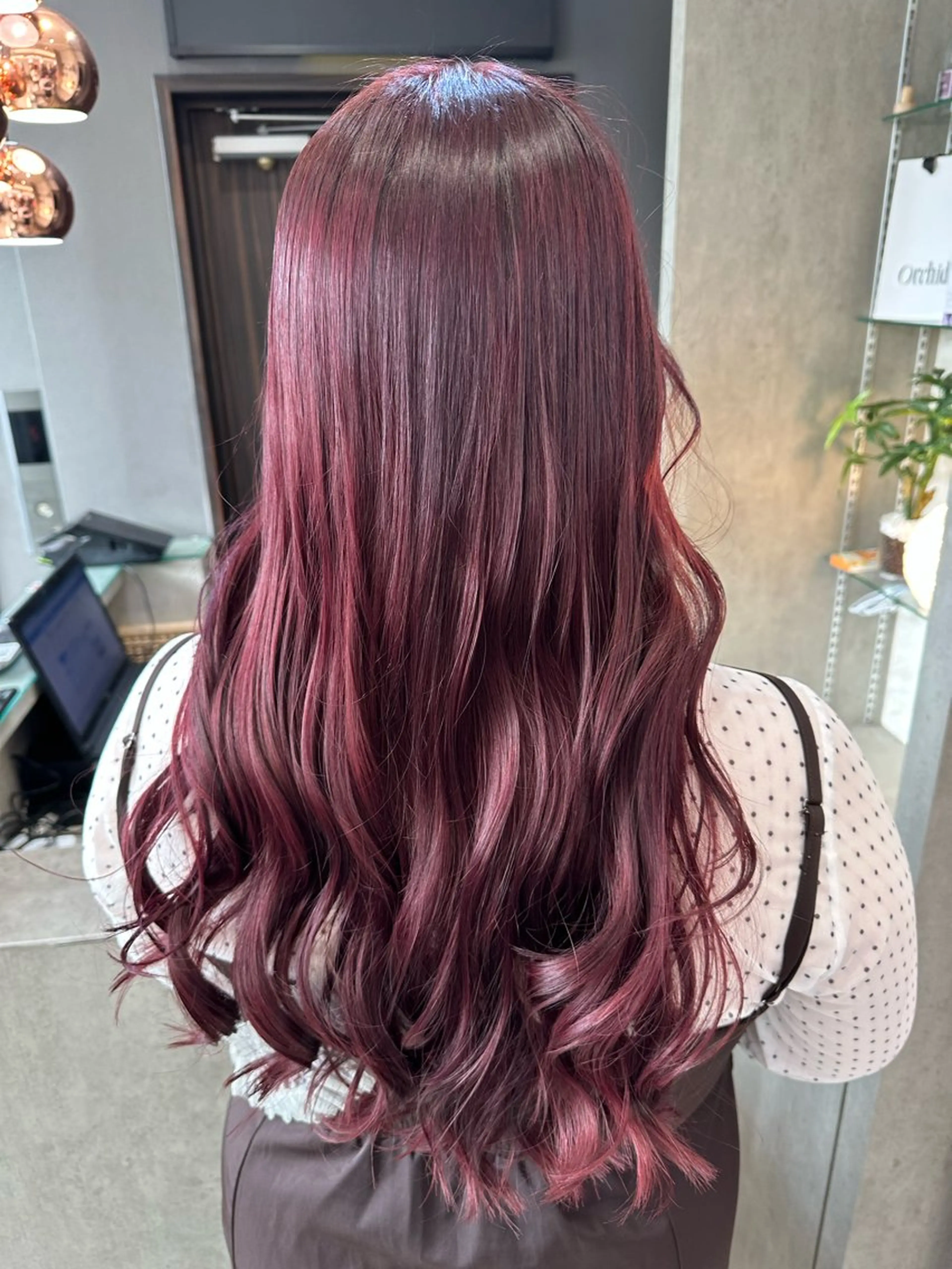 ロング カラー ヘアカラー AYAKASA 暖色カラー/レイヤーのヘアスタイル