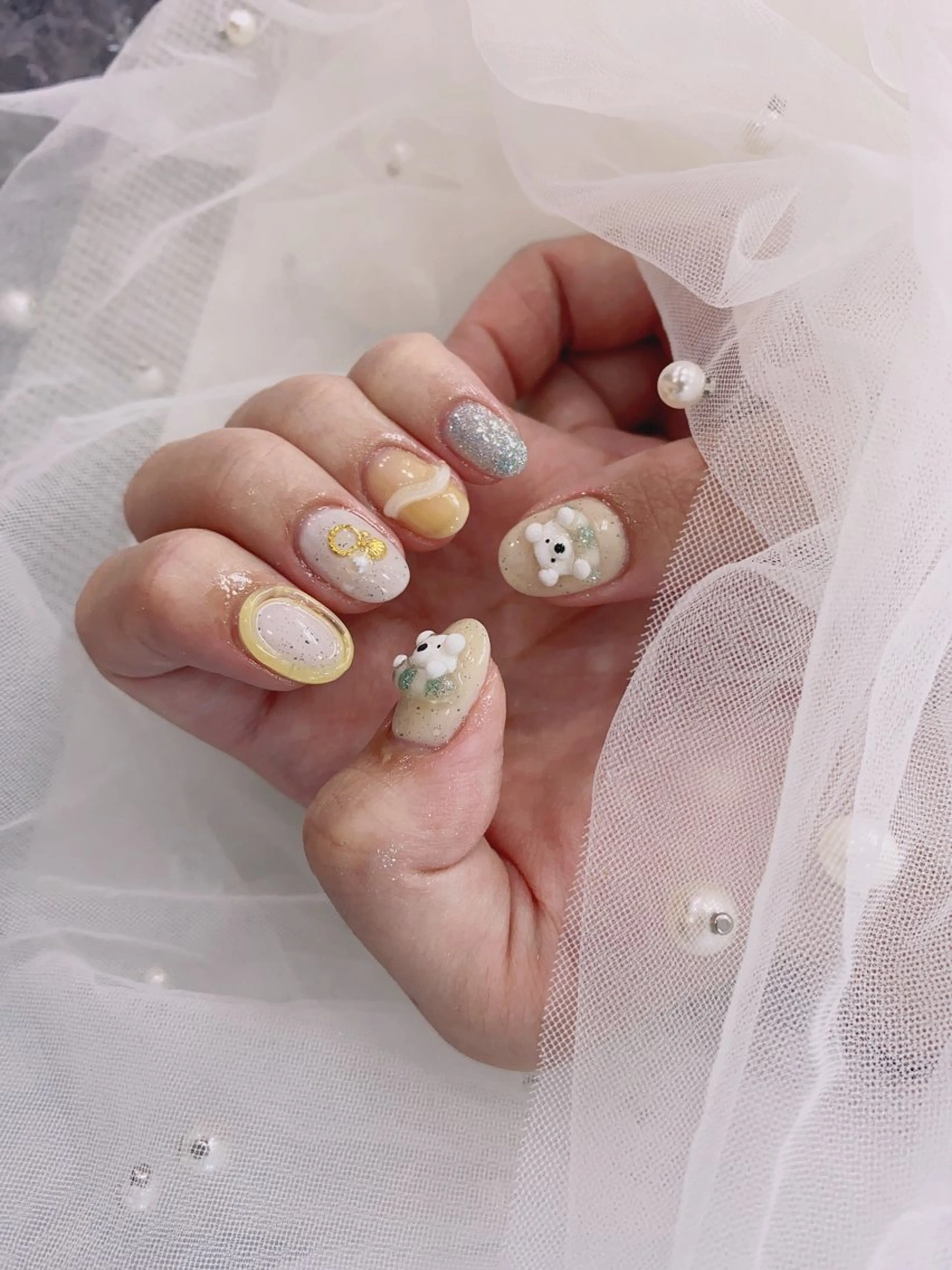 ネイル ラベンダー💖日暮里 ルル💖ネイルのネイルデザイン