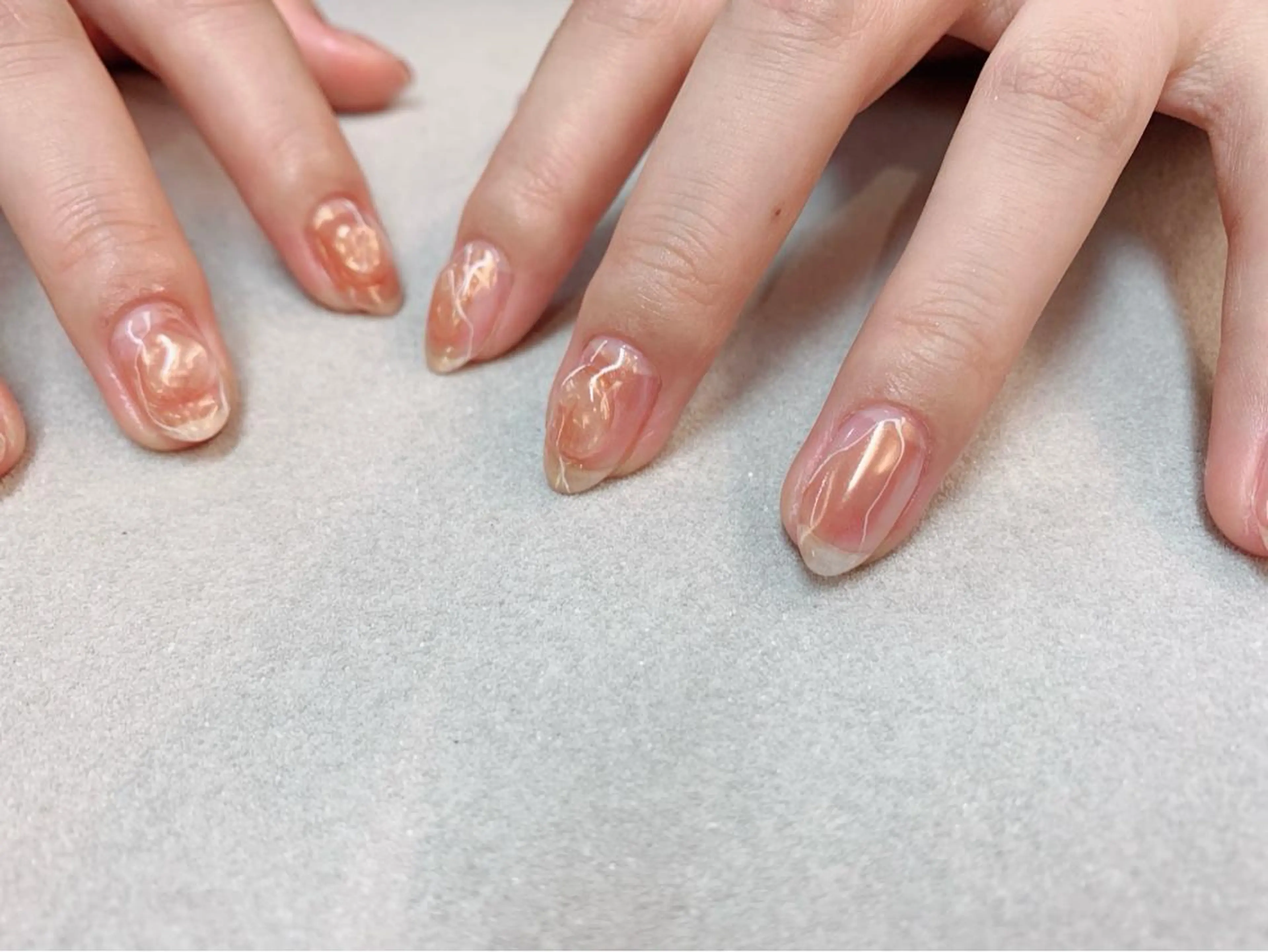 ネイル クリアネイル ミラーネイル ハンドネイル アトリエ １０３のネイルデザイン