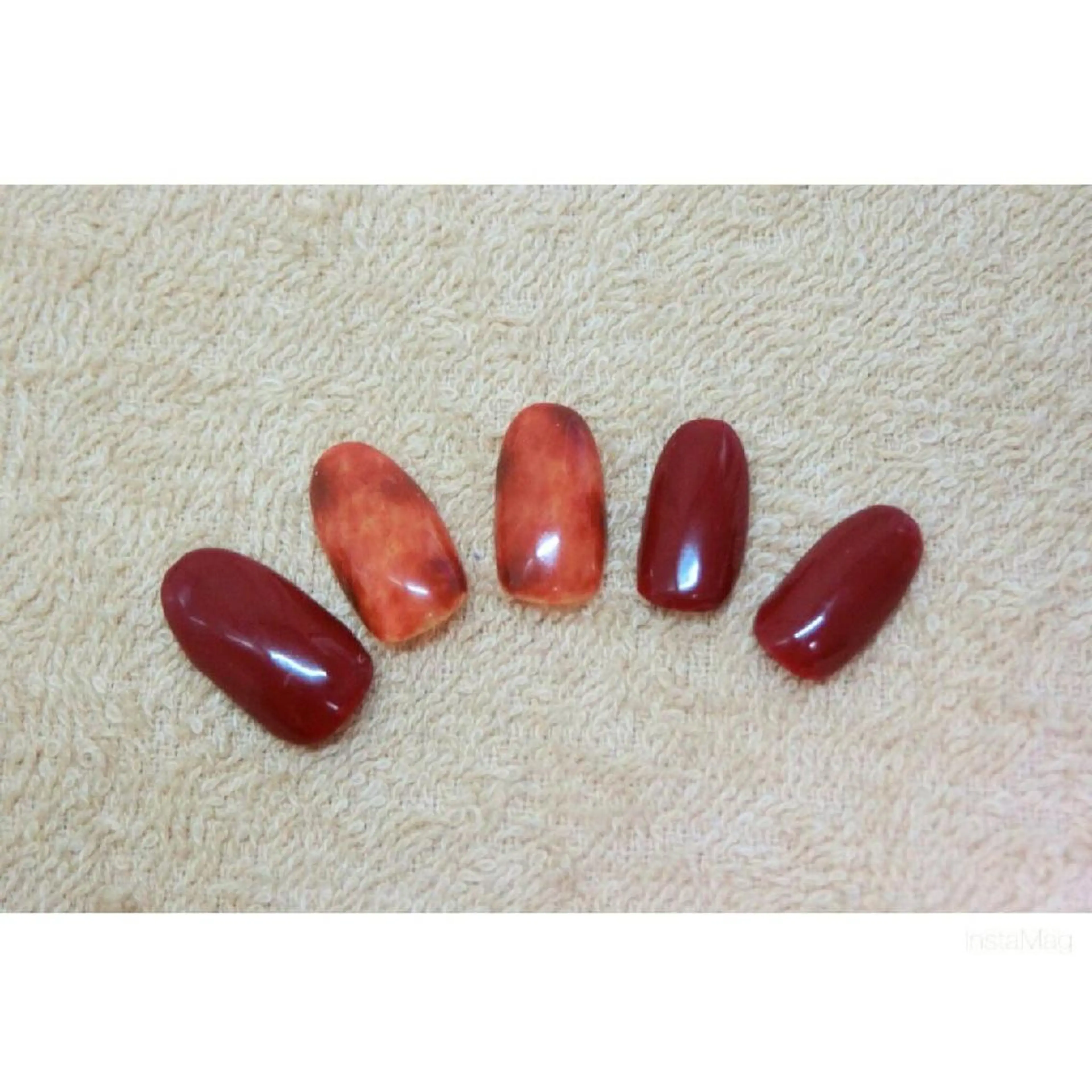 ネイル シンプルネイル 痛ネイル/ワンホン/ フィルイン/長さだしのネイルデザイン