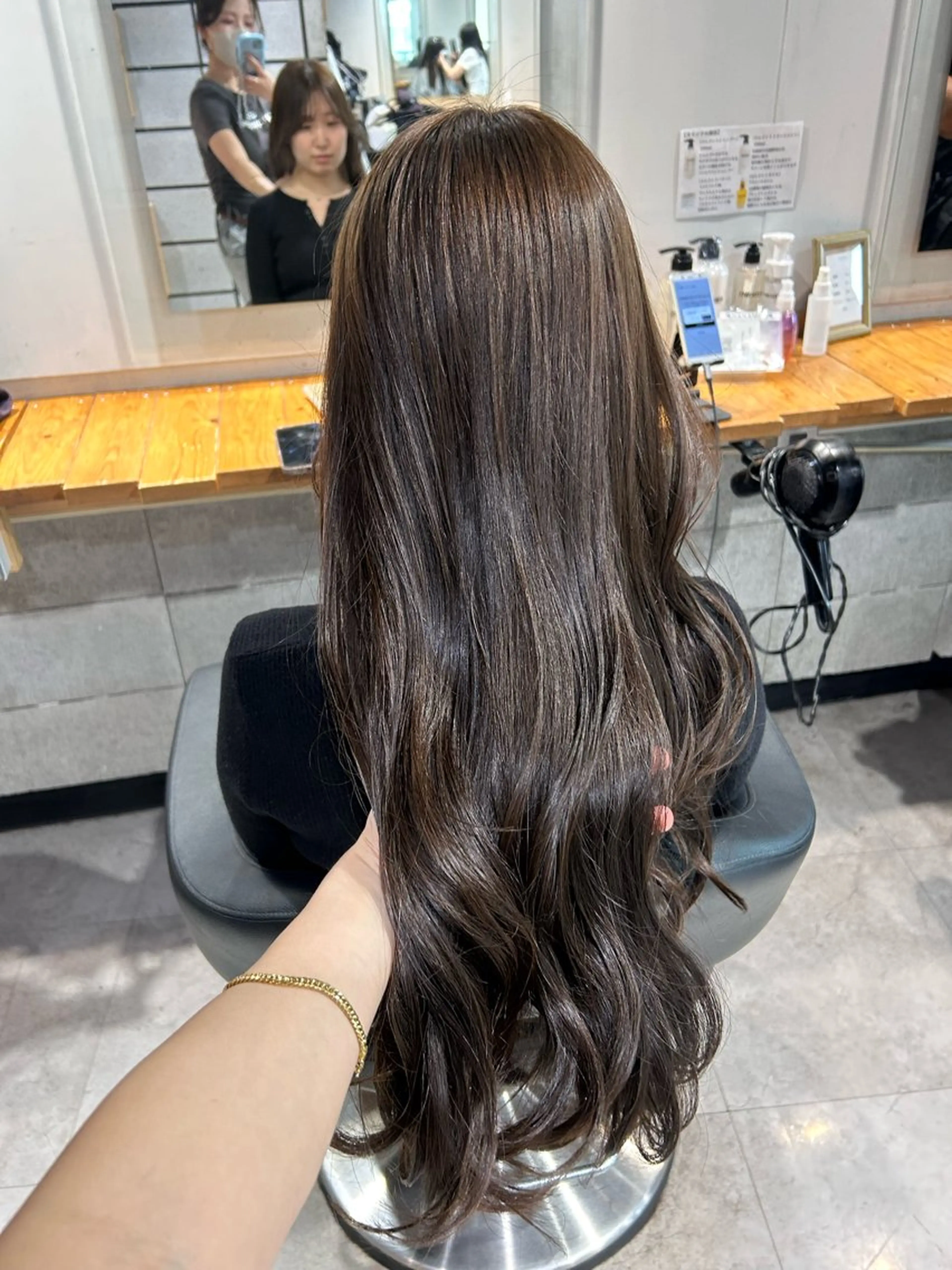 ロング カット ヘアカラー ヘッドスパ 韓国Style♡ Nanami🇰🇷のヘアスタイル