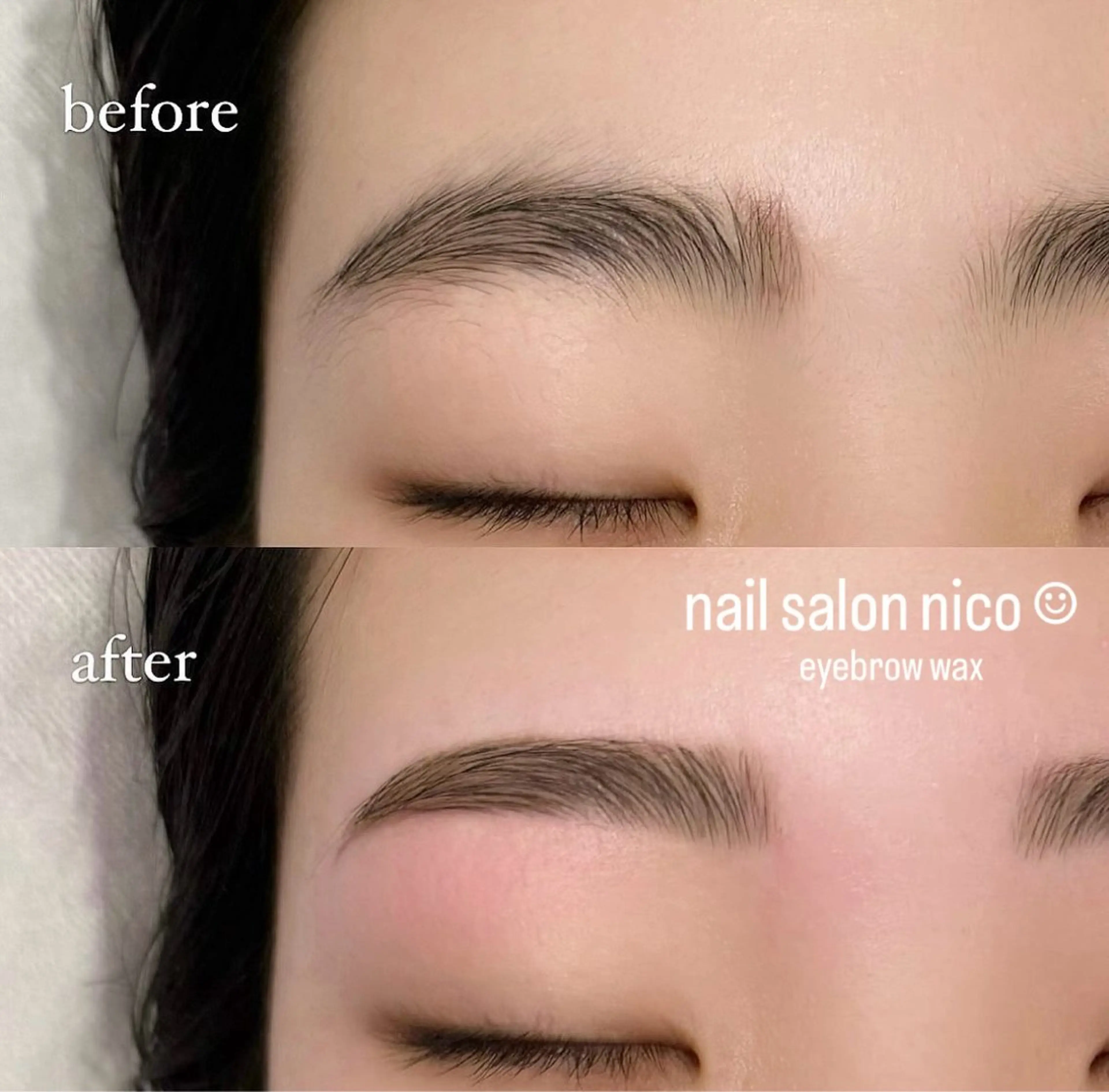 【ご新規様限定price】デザイン眉wax + 毛量調整 +メイク仕上げの写真