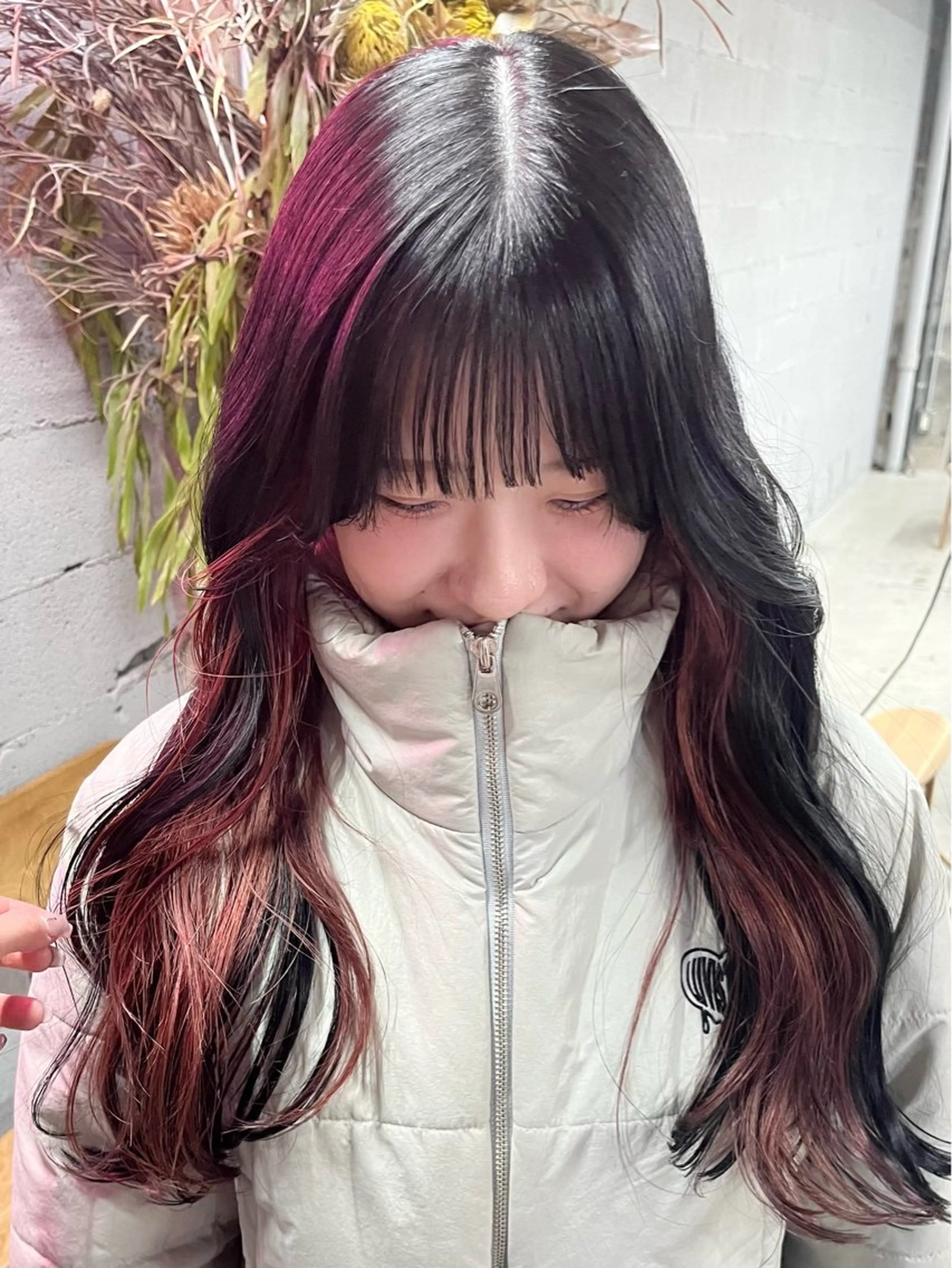 ロング カット ヘアカラー col sapporo所属・あざと可愛い💓 盛れる顔まわり/uiのヘアスタイル