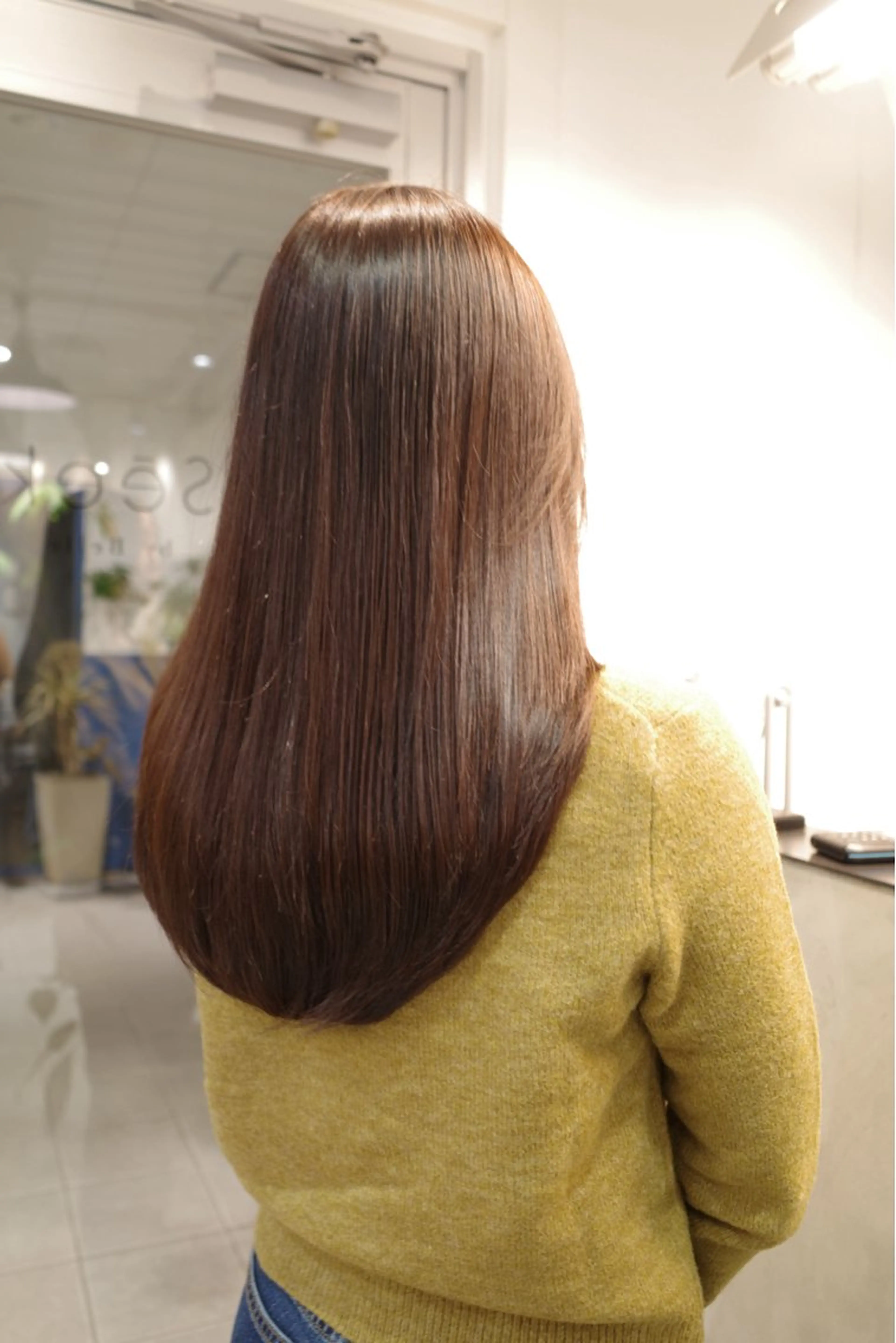 セミロング ヘアカラー Sēek by Belle所属・透明感カラー/千葉 /姫花🫧🐇のヘアスタイル