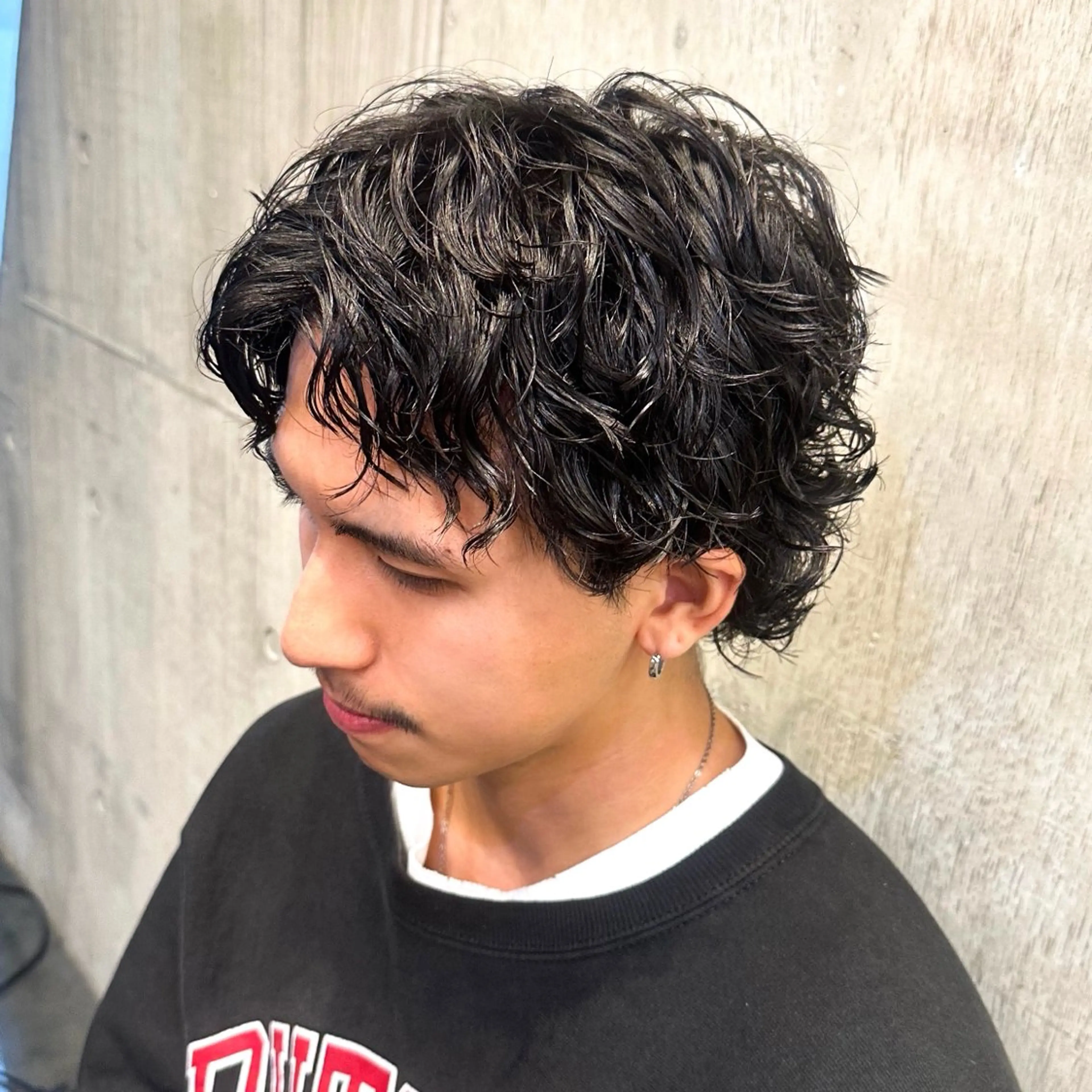 ショート パーマ メンズ メンズパーマ スパイラルパーマ カット パーマ トリートメント ツイスパ/メンズ パーマ/歩夢のヘアスタイル