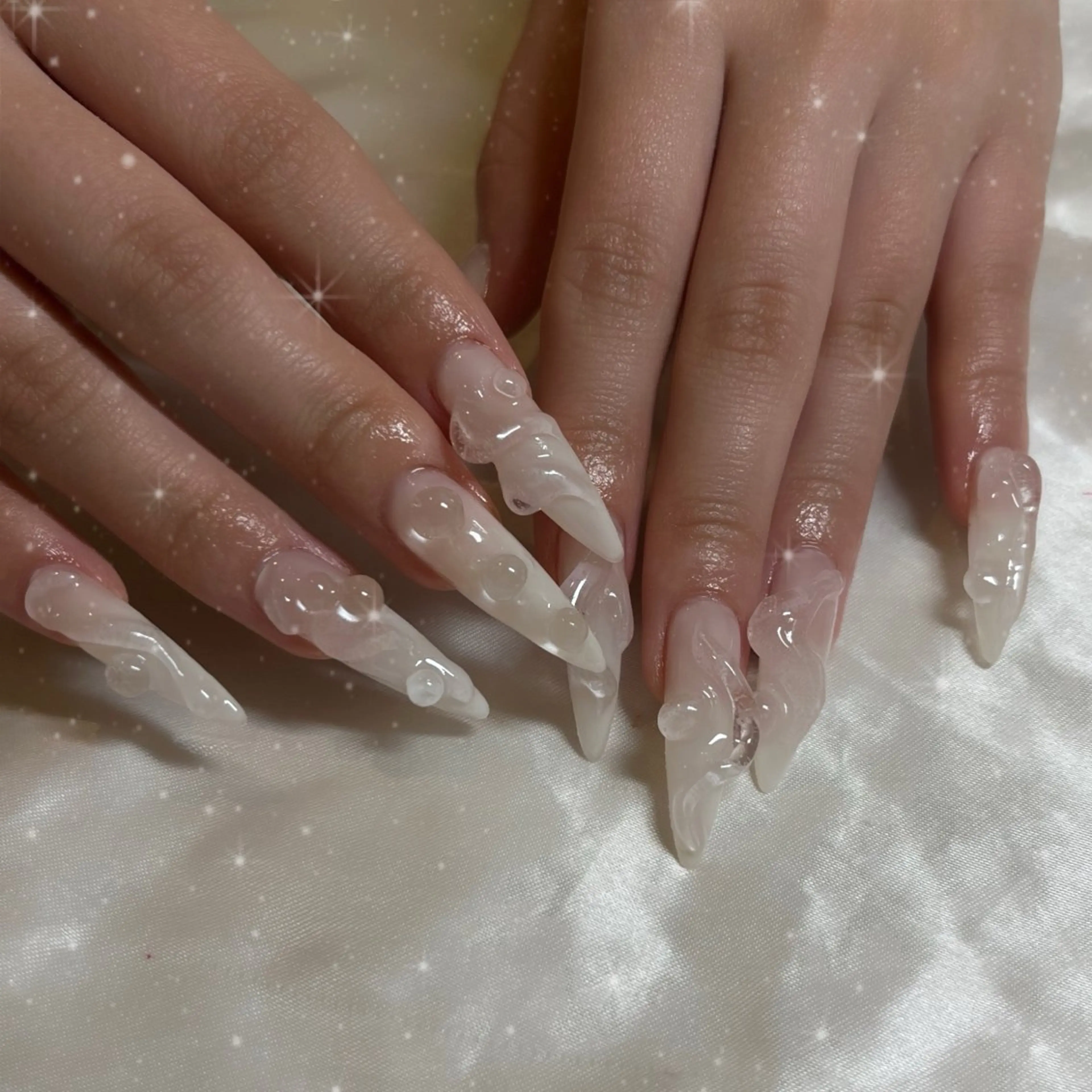 ネイル ロングネイル ハンドネイル ブルーデイジー栄本店所属・BlueDaisy 栄本店のネイルデザイン